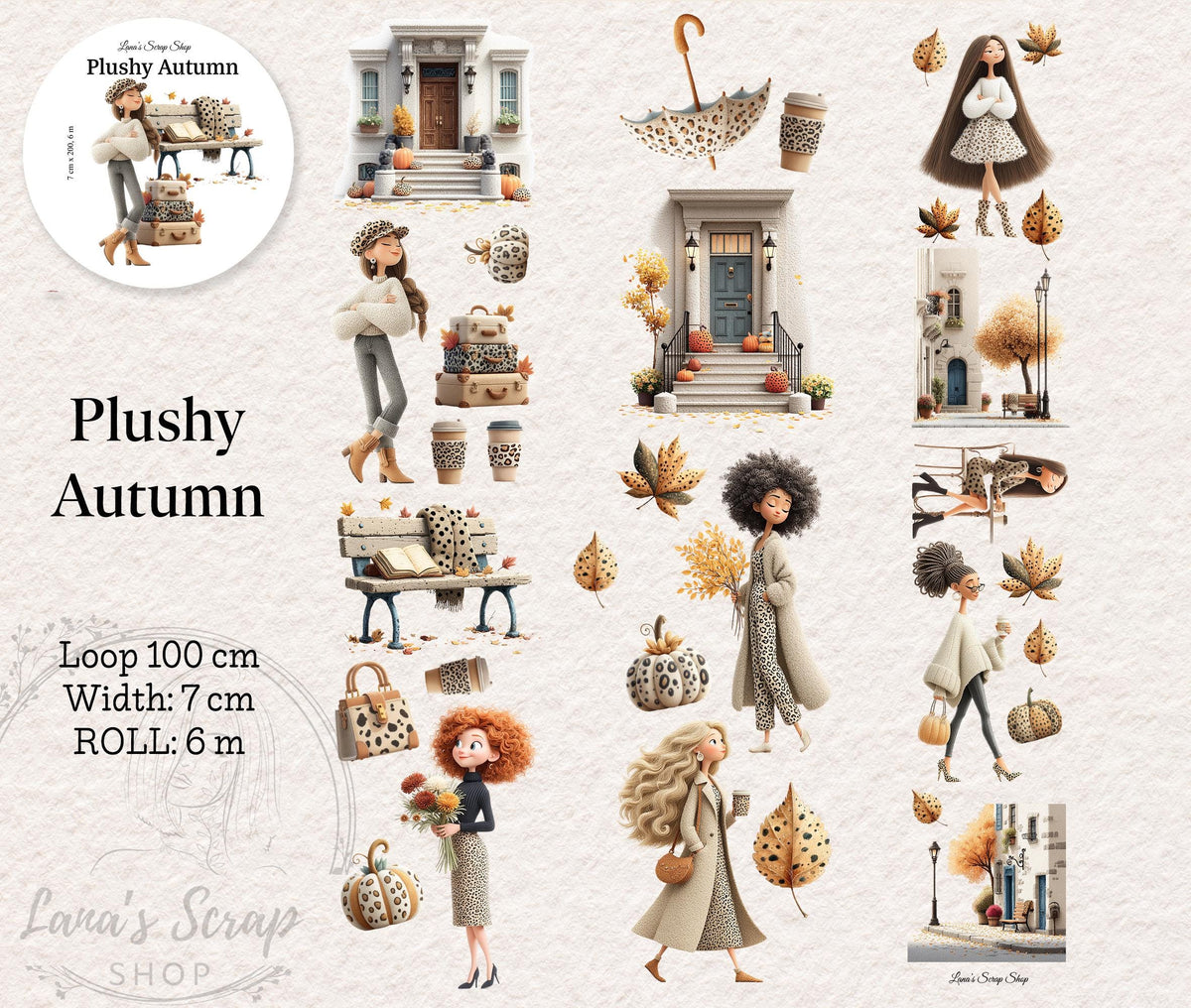 Plushy Autumn - PET Tape | Scrapbooking & Journaling