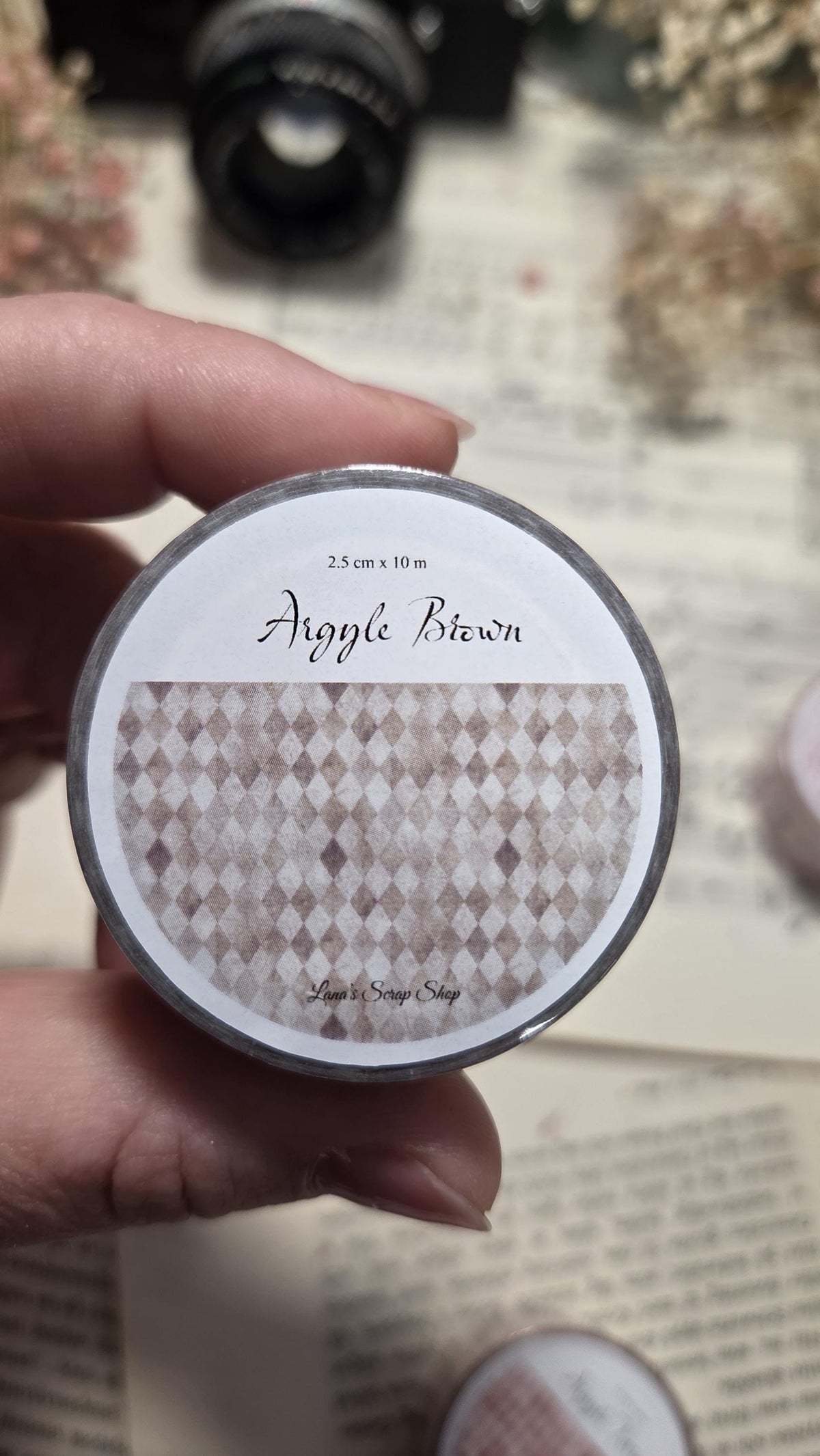 Argyle, 2,5 cm - WASHI Tape | Scrapbooking & Journaling