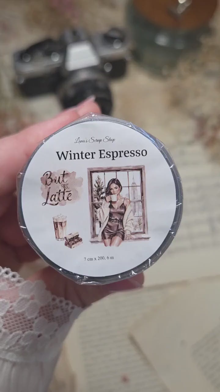 Winter Espresso - PET Tape | Scrapbooking & Journaling