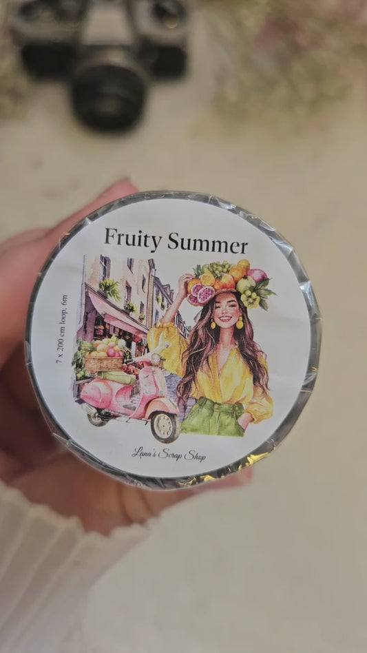 Fruity Summer, Crystal Ink, PET TAPE, 7 cm wide