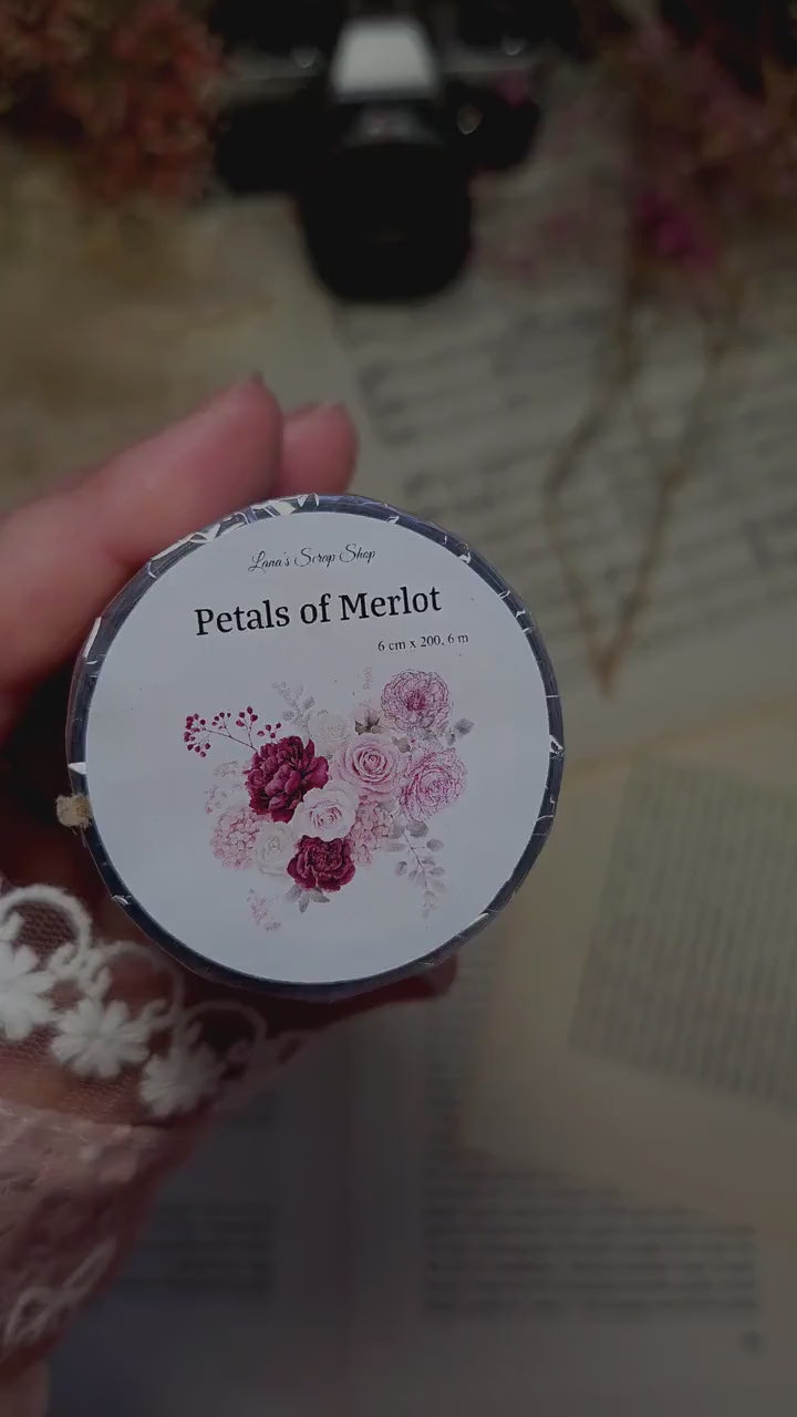 Petals of Merlot - PET Tape |  Scrapbooking & Journaling Supplies