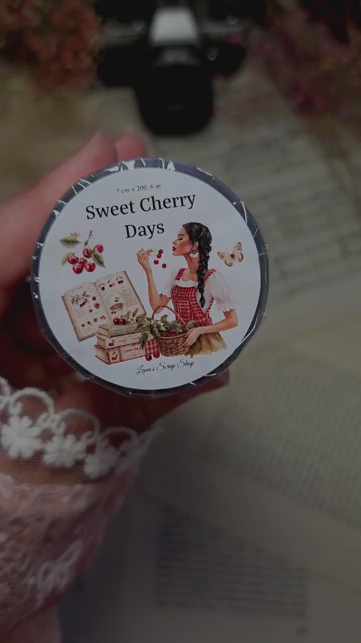 Sweet Cherry Days - PET Tape |  Scrapbooking & Journaling Supplies