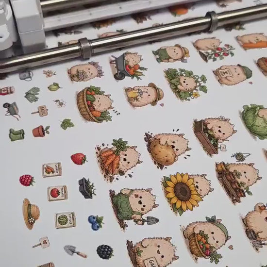 Garden Monsters, ~ A5, Stickers Sheet |  Scrapbooking & Journaling