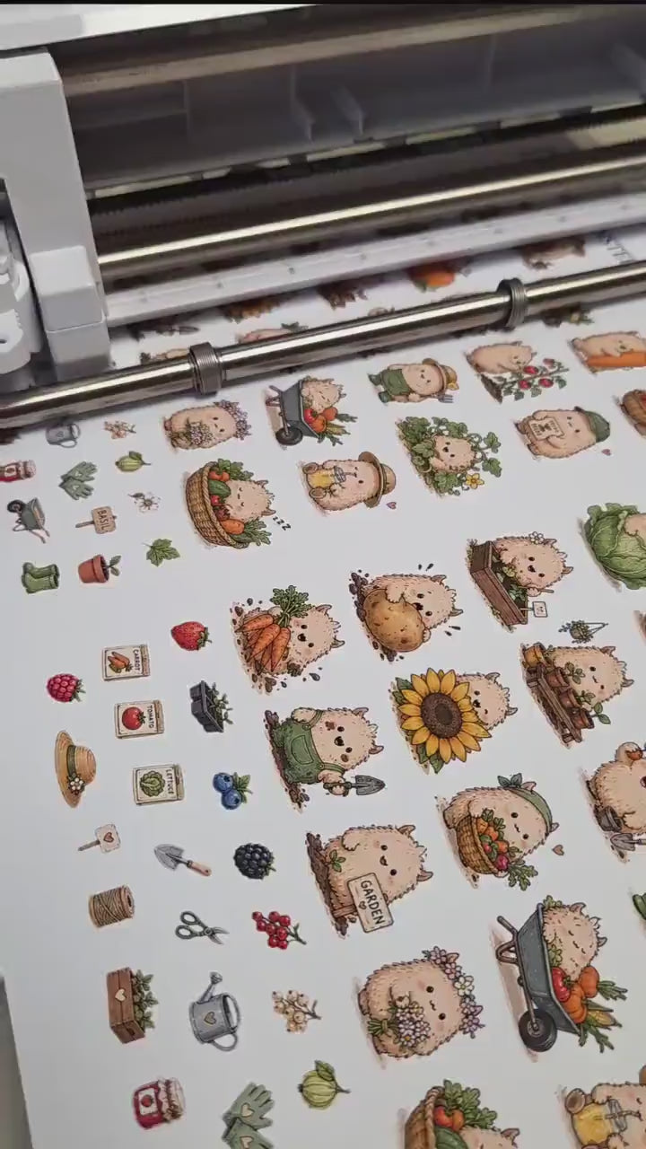 Garden Monsters, ~ A5, Stickers Sheet |  Scrapbooking & Journaling