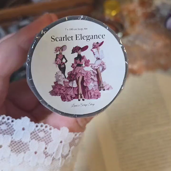 Scarlet Elegance - PET Tape | Scrapbooking & Journaling Supplies