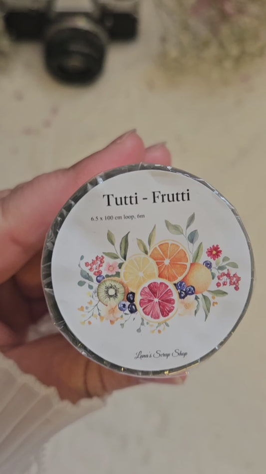 Tutti Frutti, Crystal Ink, PET TAPE, 6.5 cm wide