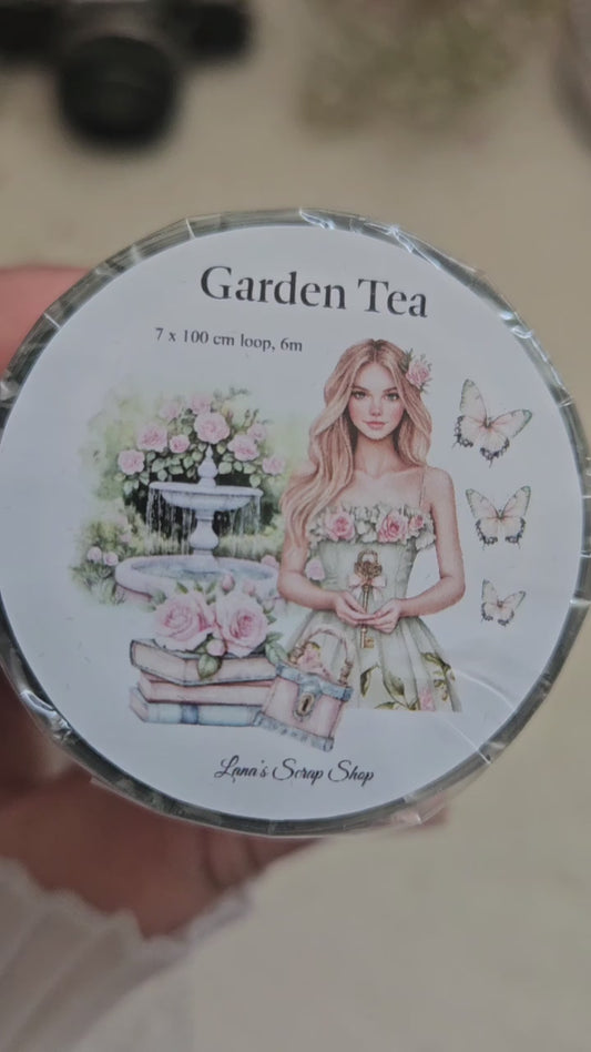 Garden Tea, Crystal Ink, PET TAPE, 7 cm wide