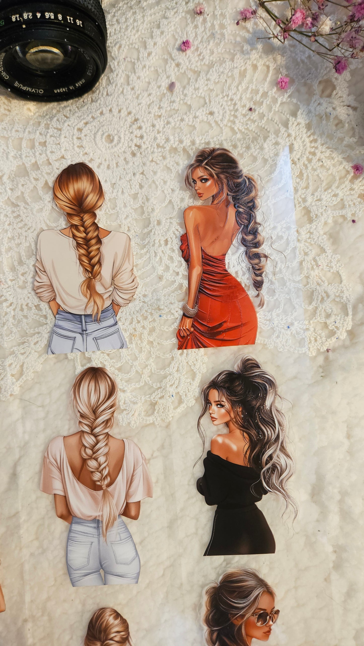 Backview Chics, PET TAPE,  LOOP, Crystal Ink, 7cm wide