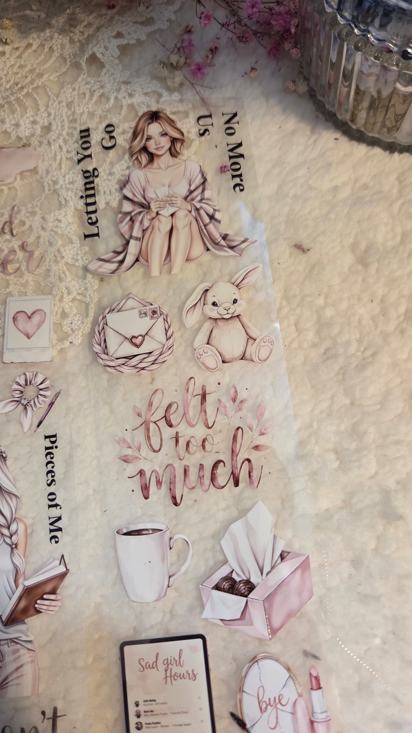 A Quiet Goodbye, Crystal Ink, PET TAPE, 7 cm wide