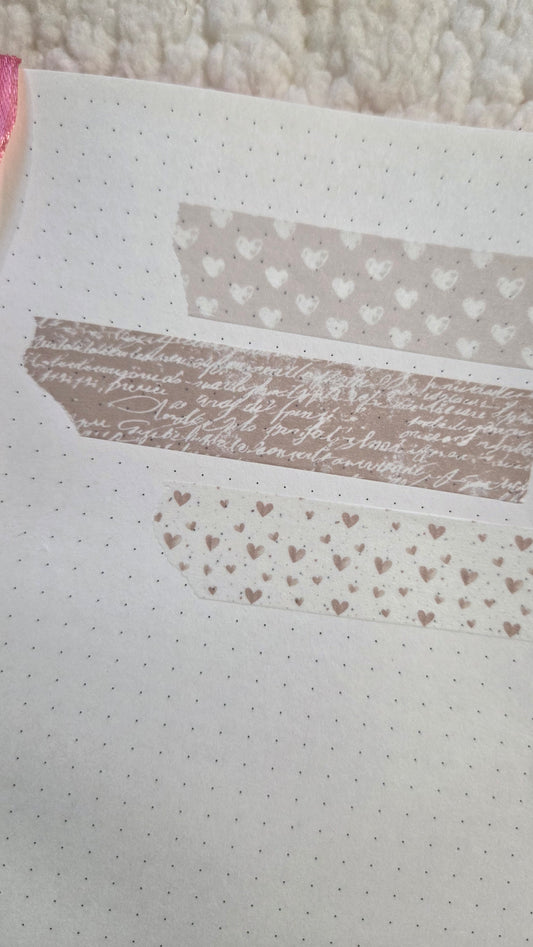 Beige Aesthetic, 2 cm wide - WASHI Tape | Scrapbooking & Journaling