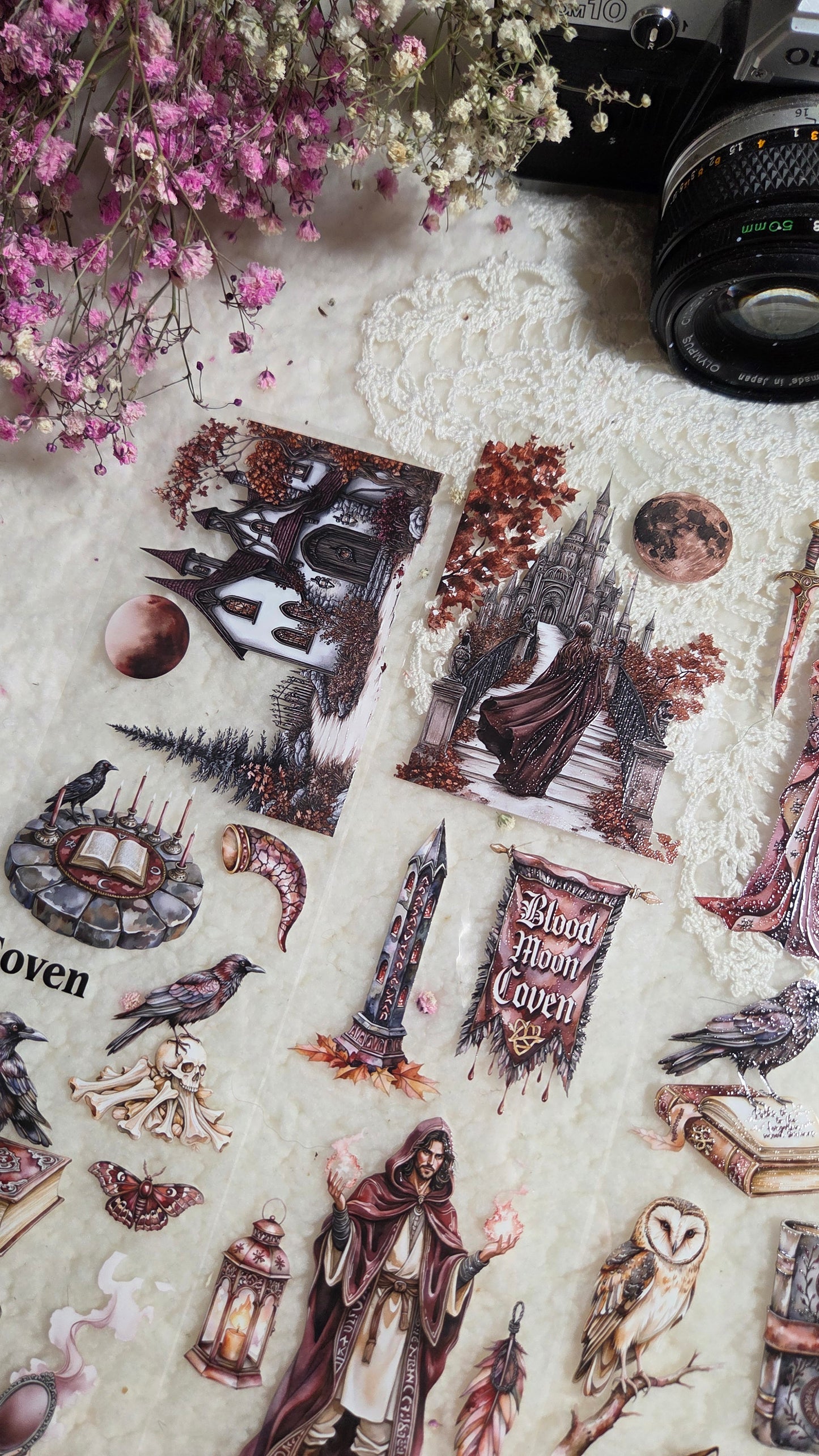 Blood Moon's Coven, Crystal Ink, PET TAPE, 7 cm wide