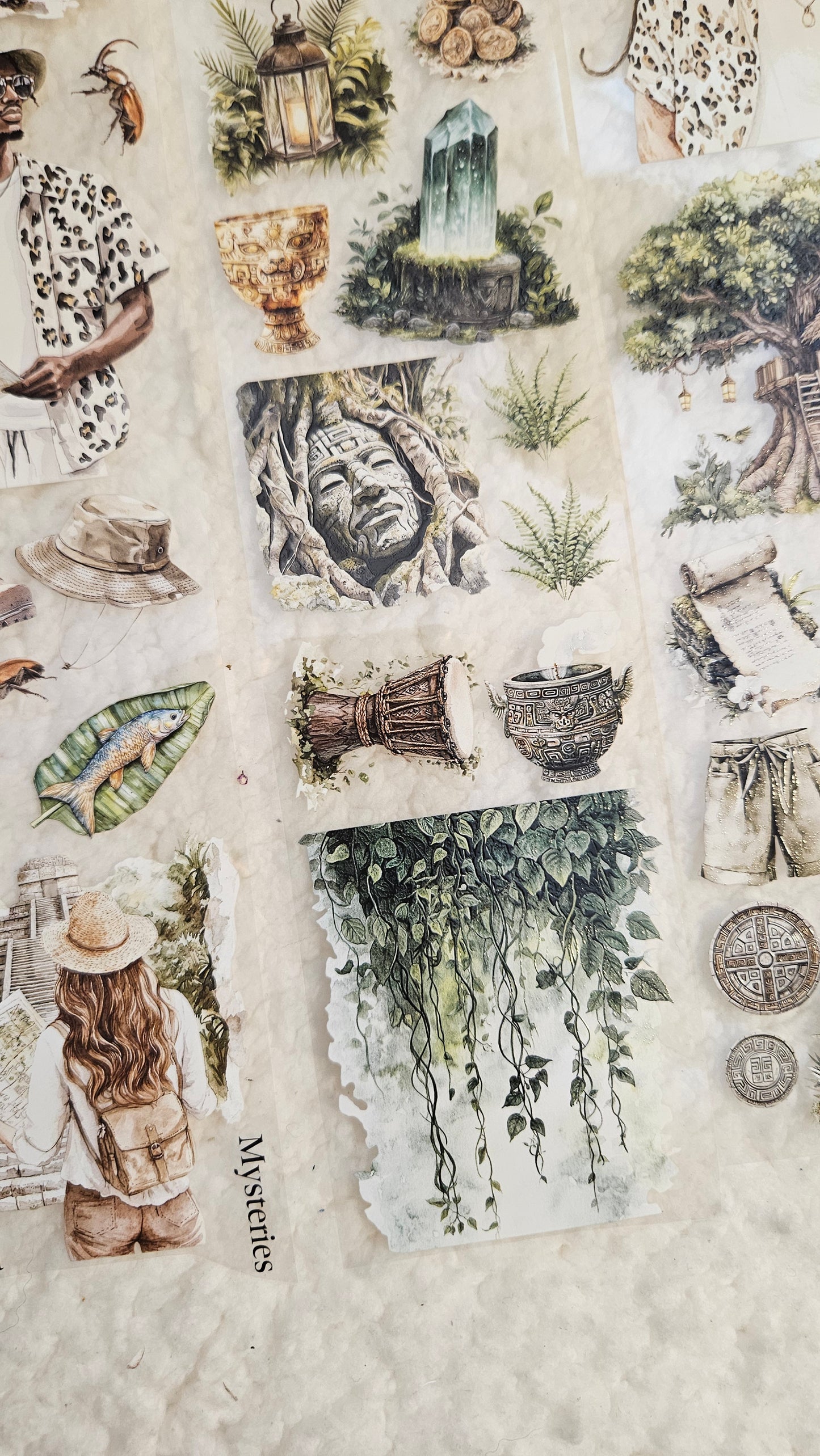 Jungle Treasure, Crystal Ink, PET TAPE, 7 cm wide