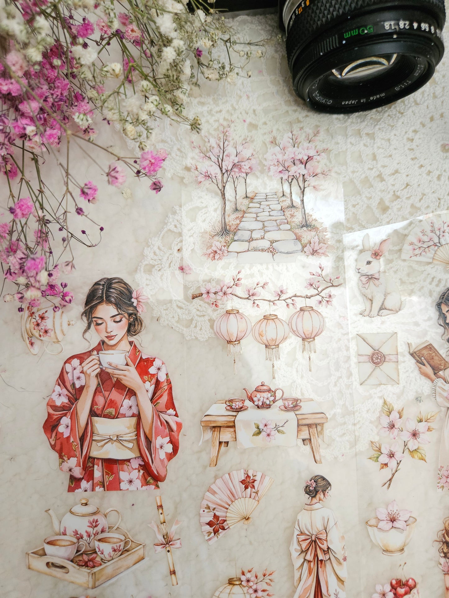 Sakura Ineffabilis, Crystal Ink, PET TAPE, 7 cm wide