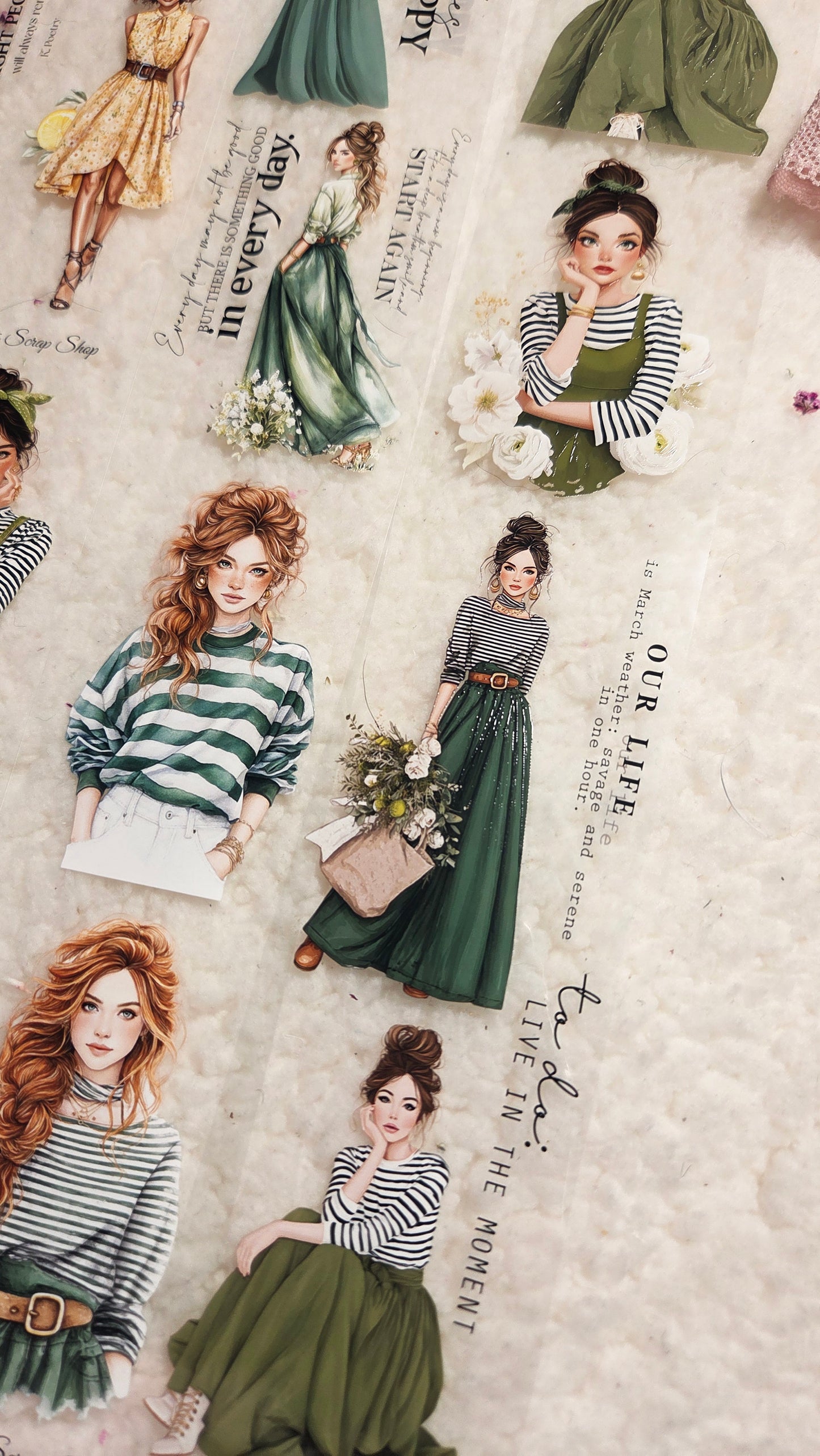 The Yellow Green Days, Crystal Ink, PET TAPE, 6 cm wide