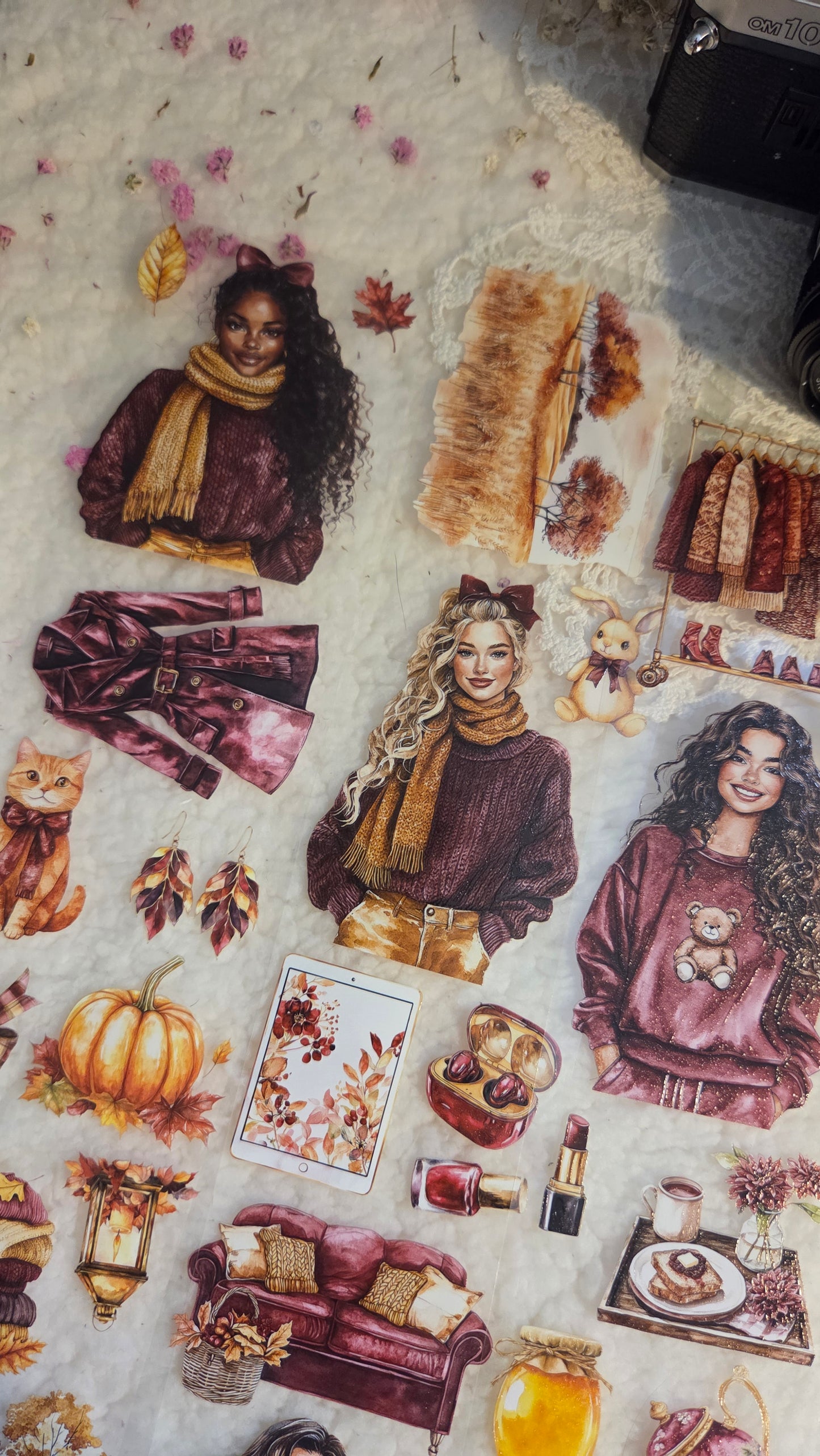 Bright Autumn, Crystal Ink, PET TAPE, 7 cm wide