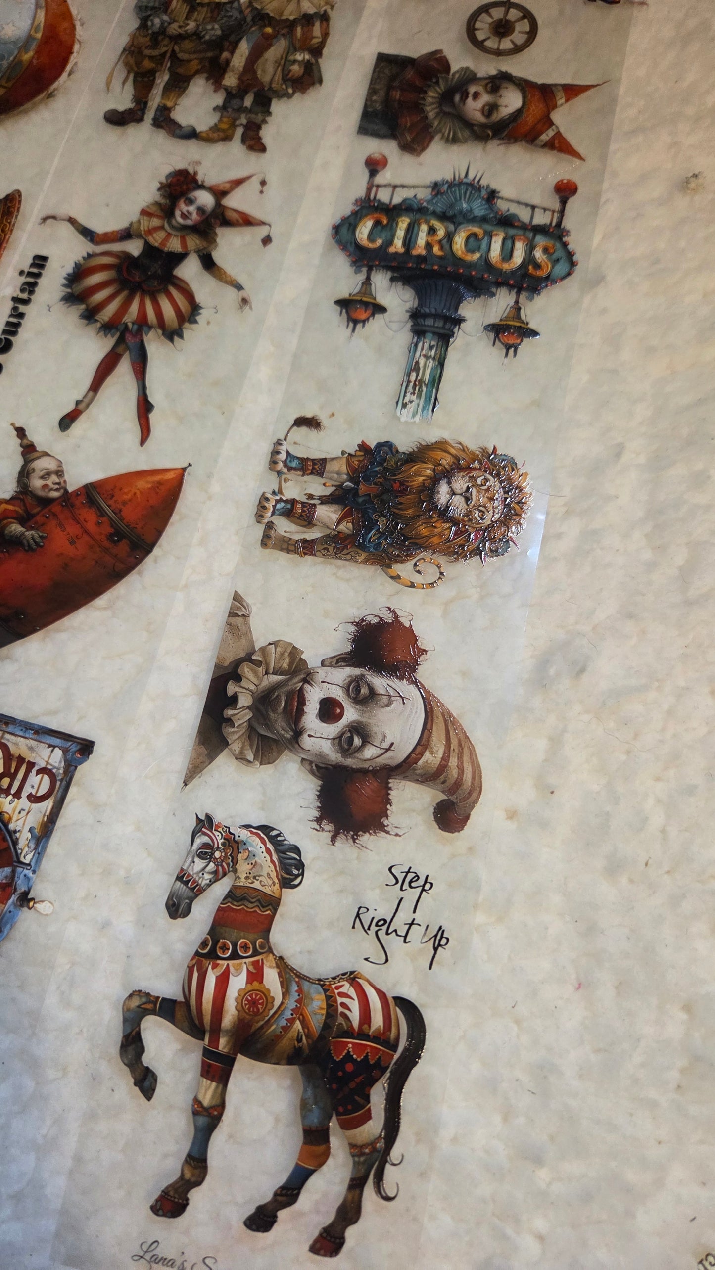 Whimsical Circus, Crystal Ink, PET TAPE, 7 cm wide