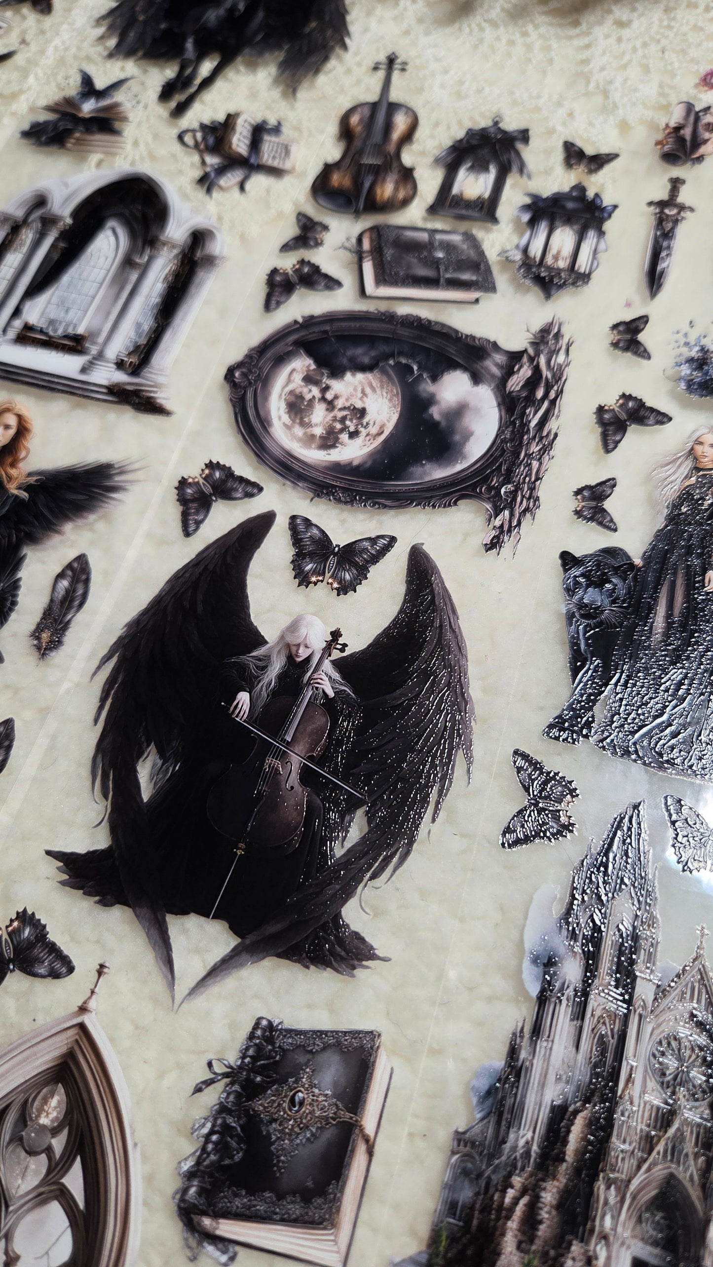 Requiem of Shadows, Crystal Ink, PET TAPE,8 cm wide