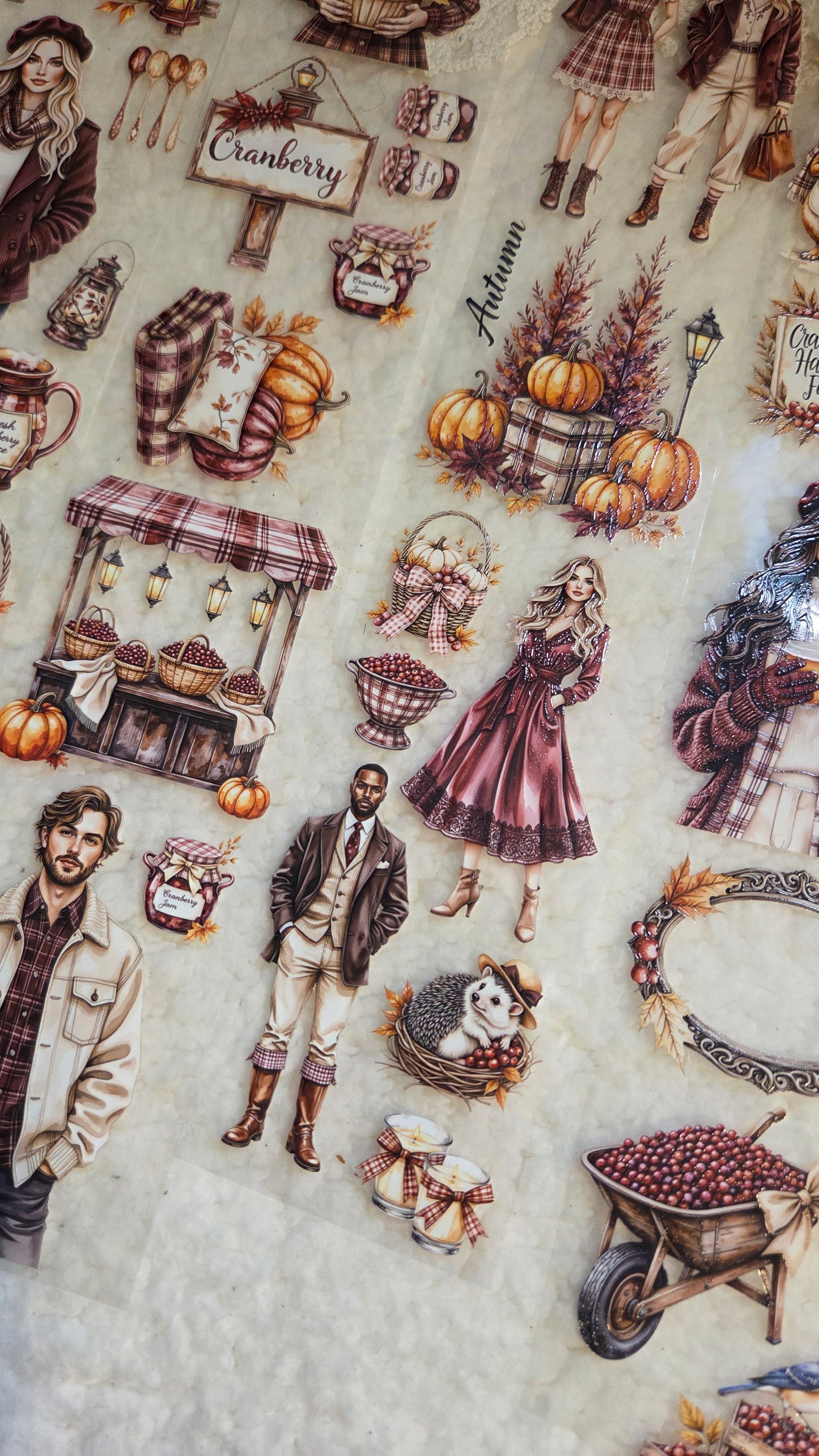 Cranberry Harvest Fair, Crystal Ink, PET TAPE, 7 cm wide