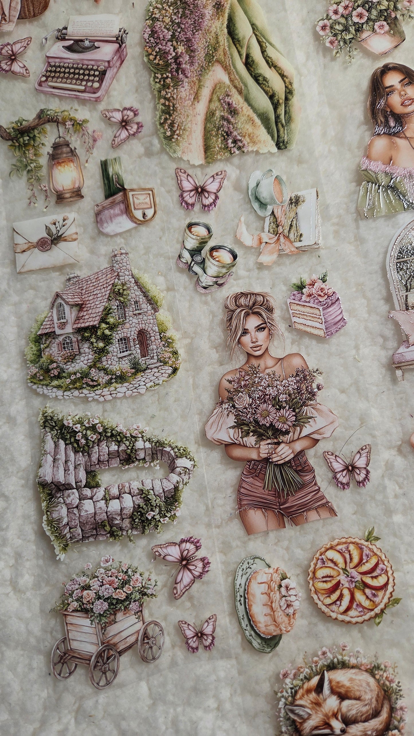 Quiet Hillside, Crystal Ink, PET TAPE, 7 cm wide