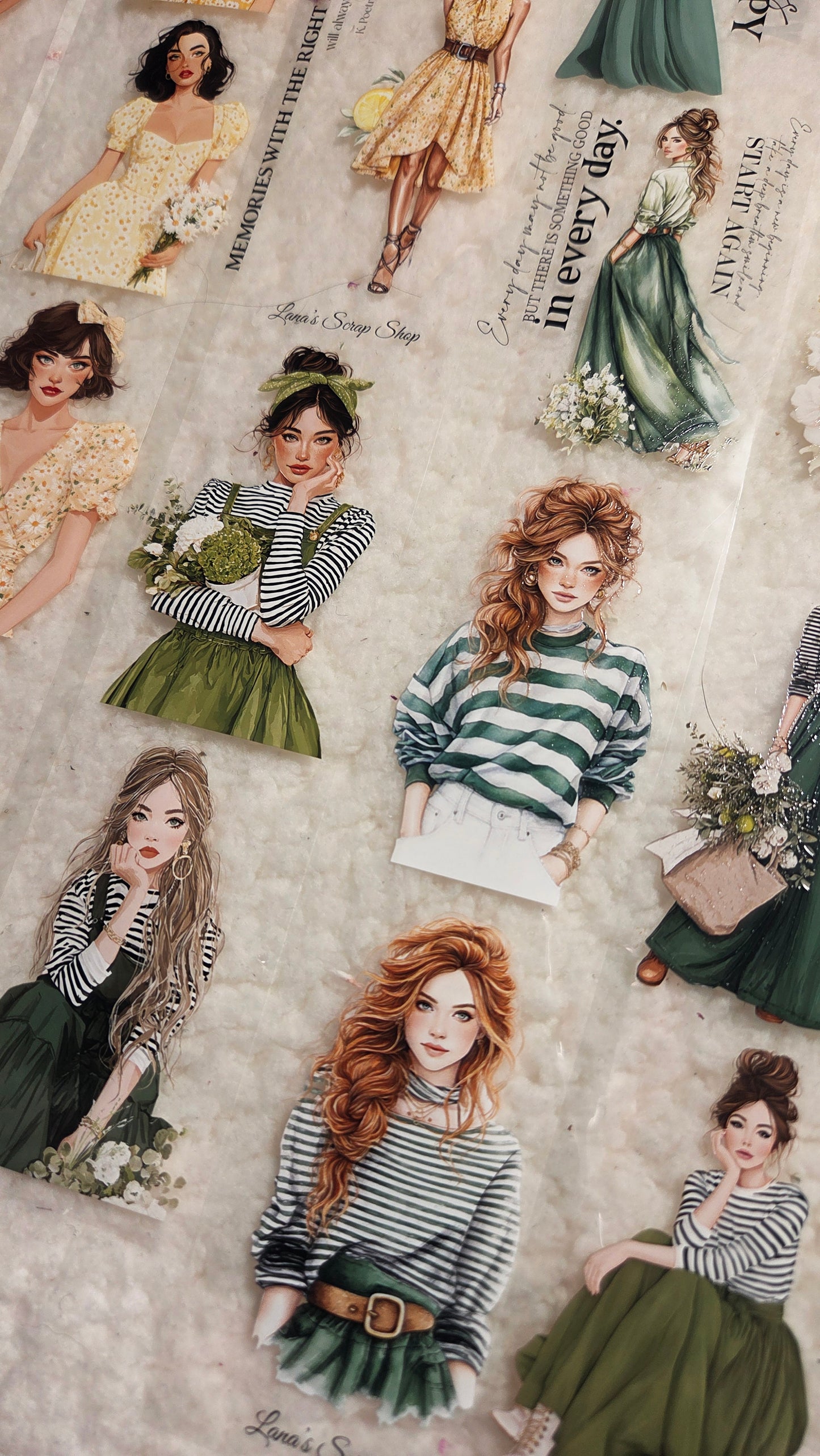 The Yellow Green Days, Crystal Ink, PET TAPE, 6 cm wide