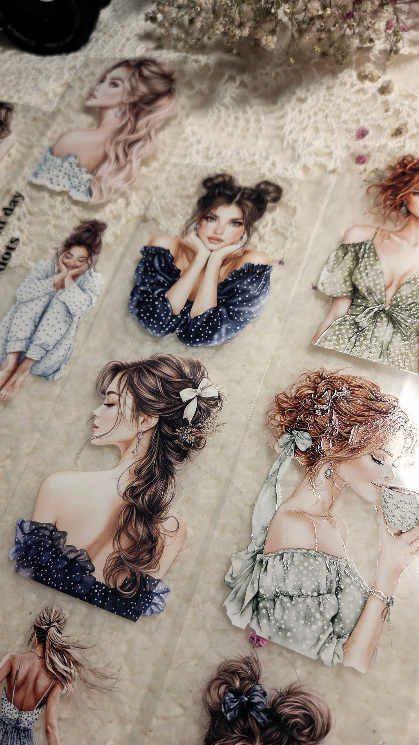 Dotty Darlings, Crystal Ink, PET TAPE, 7 cm wide