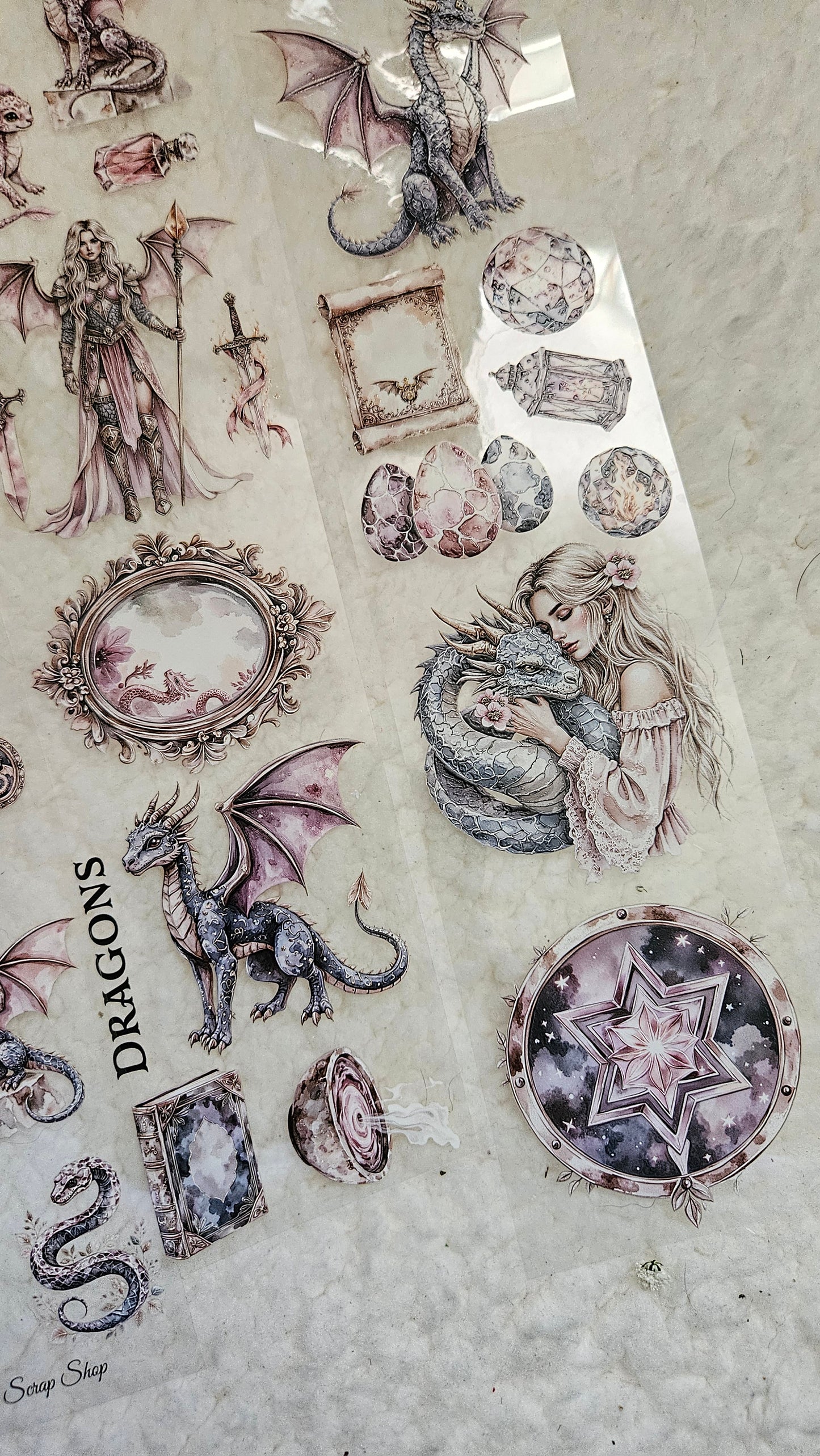 Dragons Blood, Crystal Ink, PET TAPE, 7 cm wide