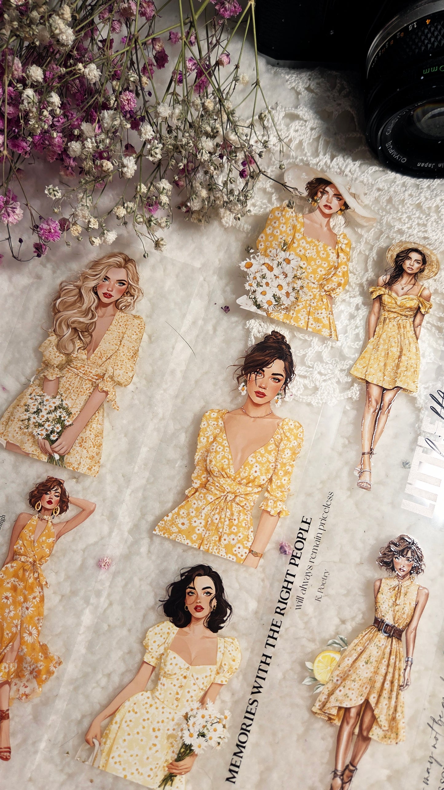 The Yellow Green Days, Crystal Ink, PET TAPE, 6 cm wide