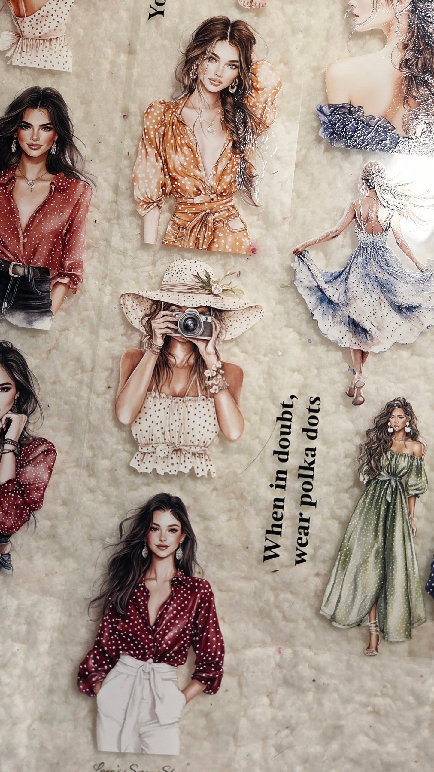 Dotty Darlings, Crystal Ink, PET TAPE, 7 cm wide