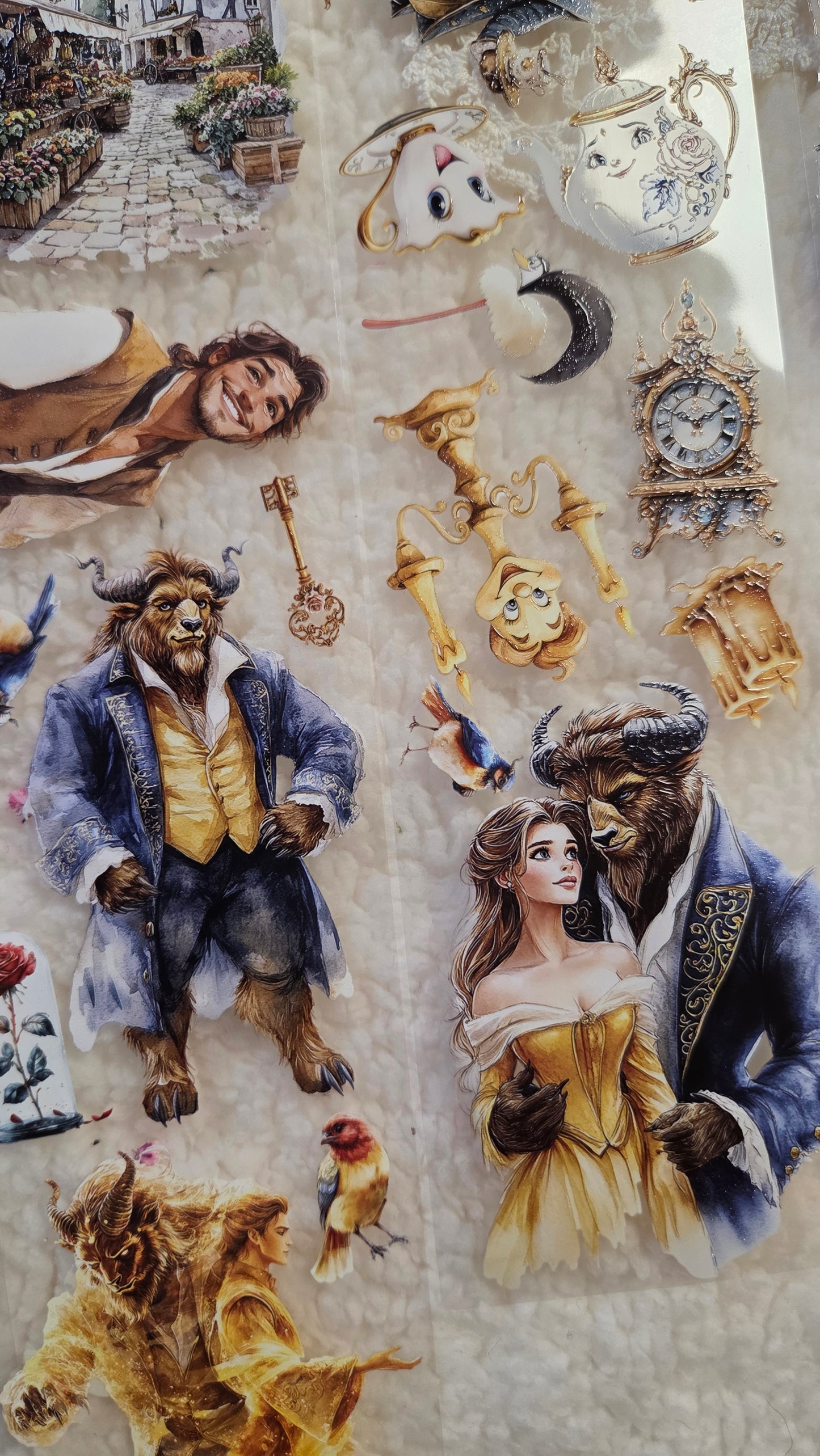 Beauty and the Beast, Crystal Ink, PET TAPE, 7 cm wide