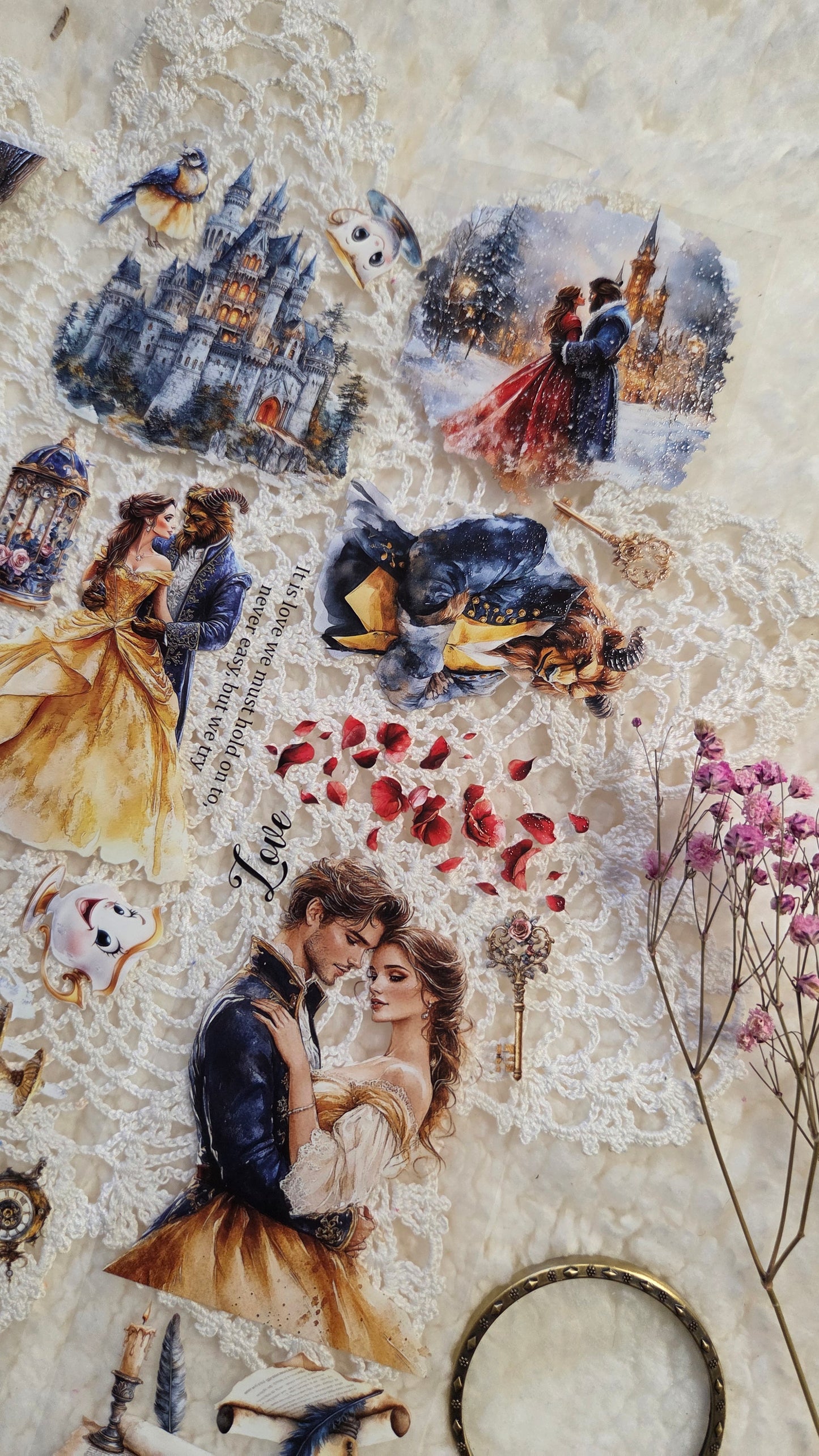 Beauty and the Beast, Crystal Ink, PET TAPE, 7 cm wide