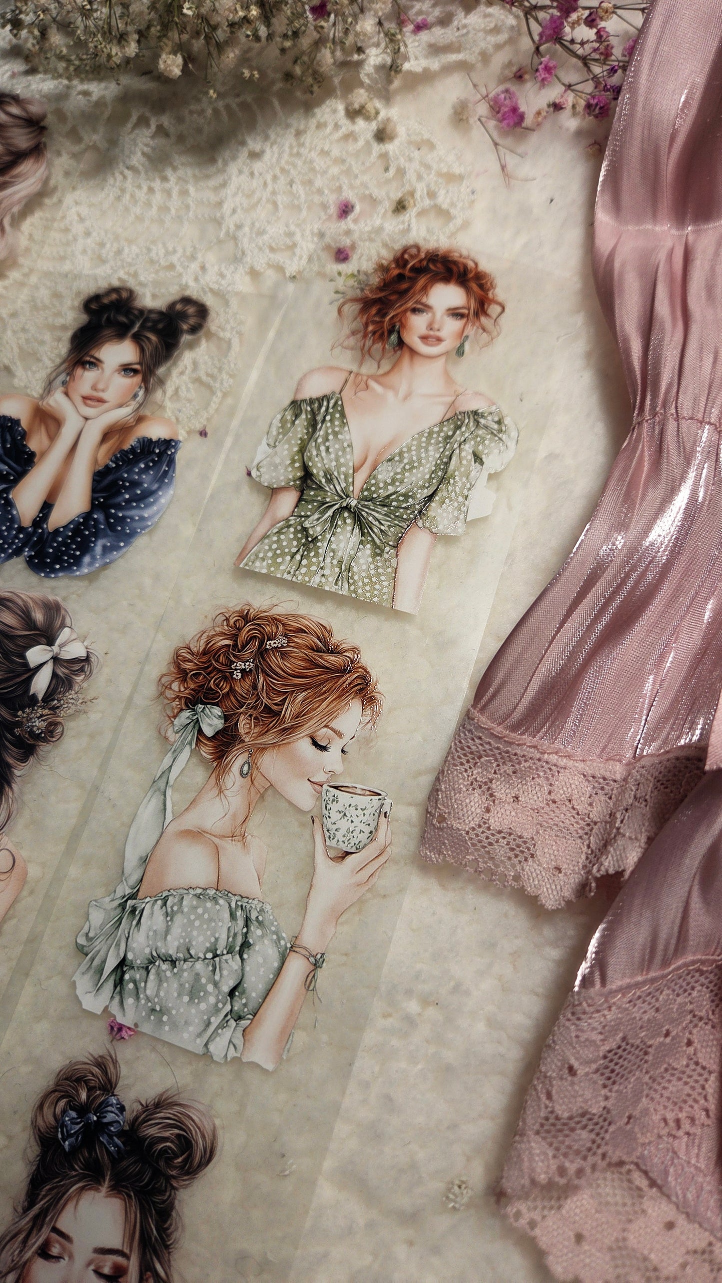 Dotty Darlings, Crystal Ink, PET TAPE, 7 cm wide