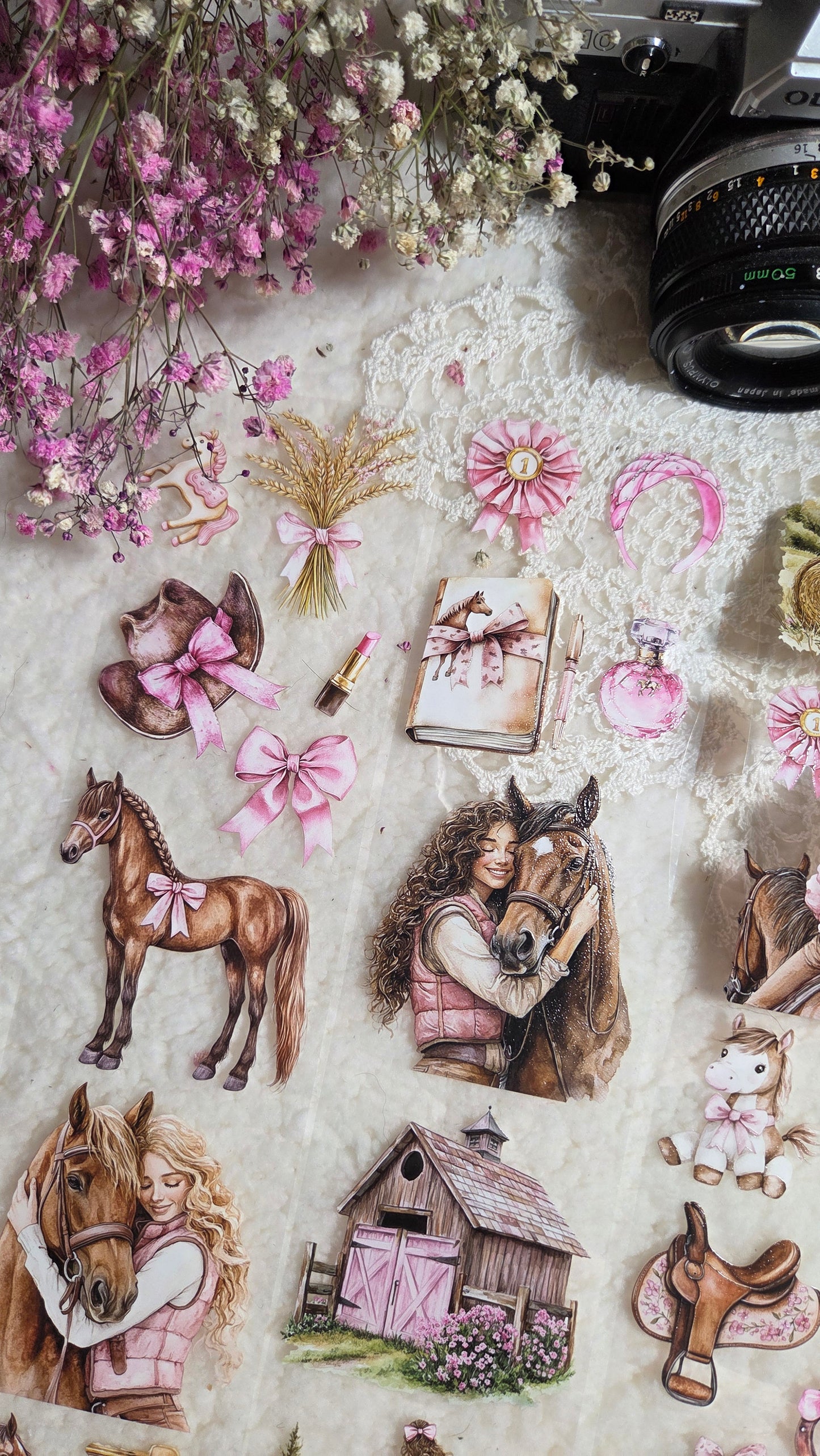 Galloping Heart Tales, Crystal Ink, PET TAPE, 7 cm wide