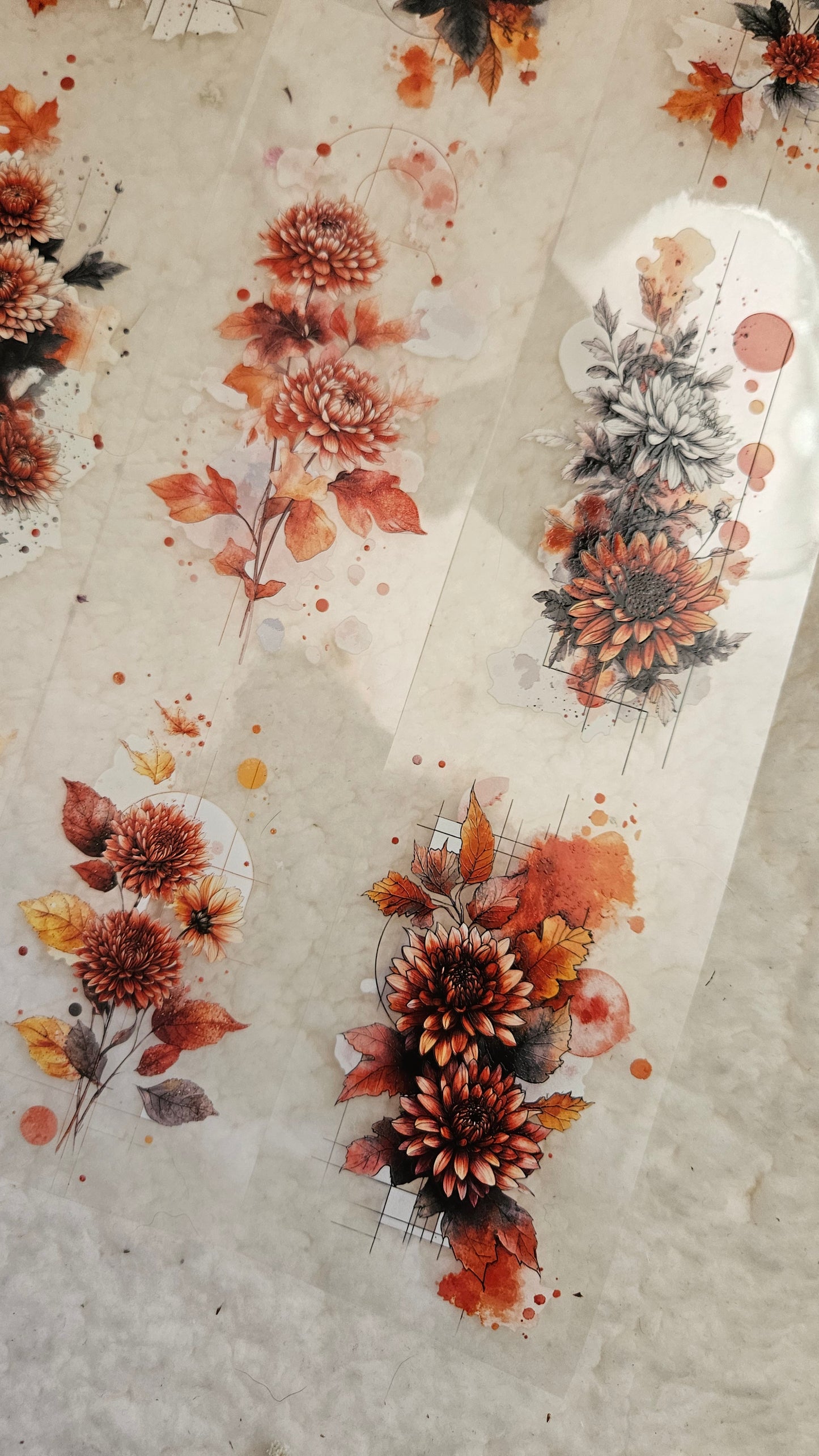 Autumn Background, PET TAPE, Crystal Ink, 7 cm wide