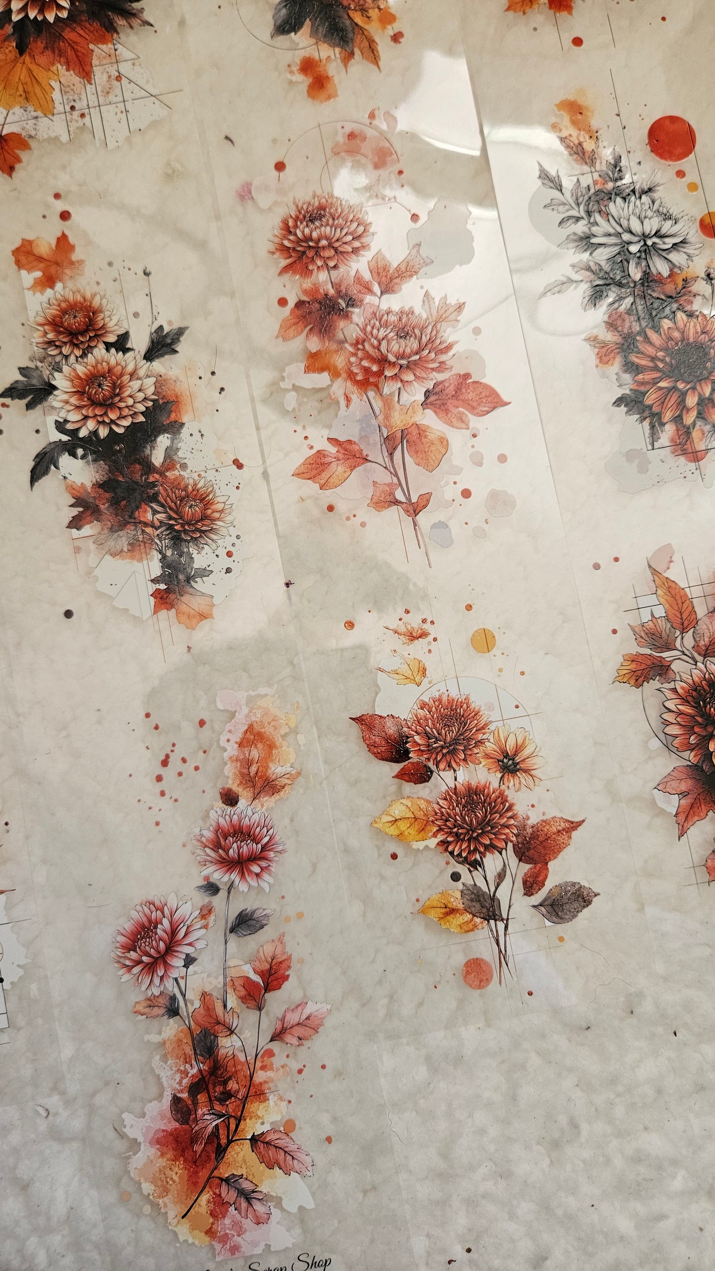 Autumn Background, PET TAPE, Crystal Ink, 7 cm wide