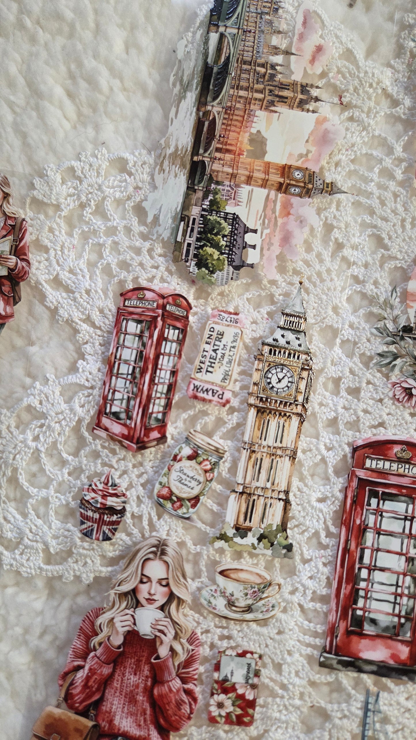 Greetings from London, Crystal Ink, PET TAPE, 7 cm wide