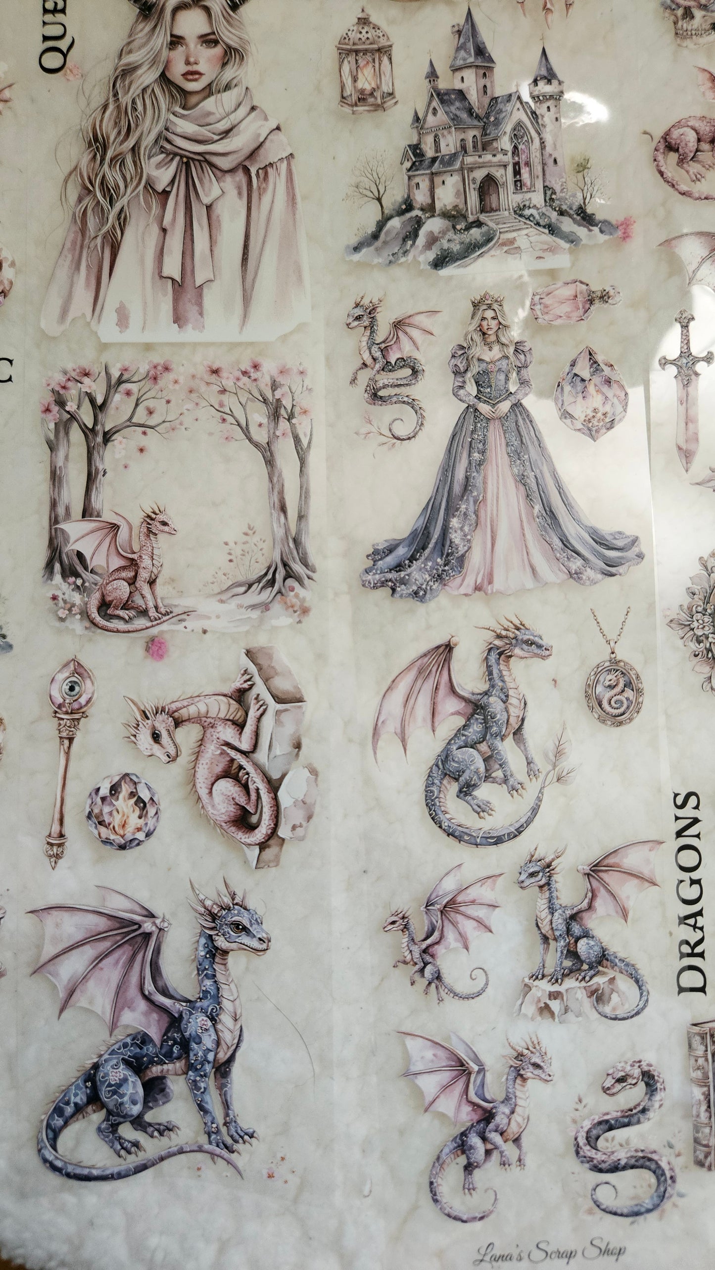 Dragons Blood, Crystal Ink, PET TAPE, 7 cm wide