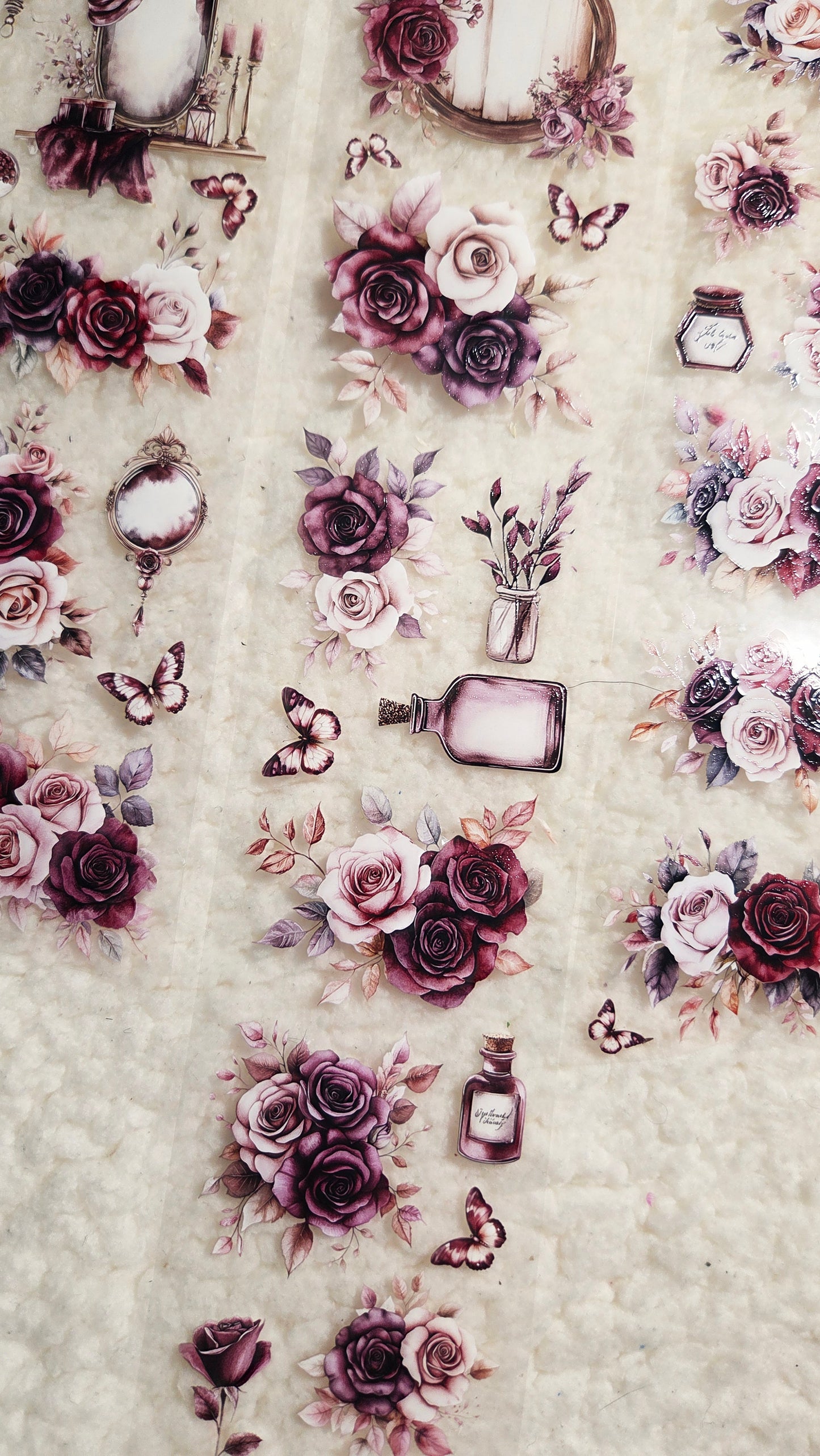 Velvet Blushes, Crystal Ink, PET TAPE, 6,5 cm wide