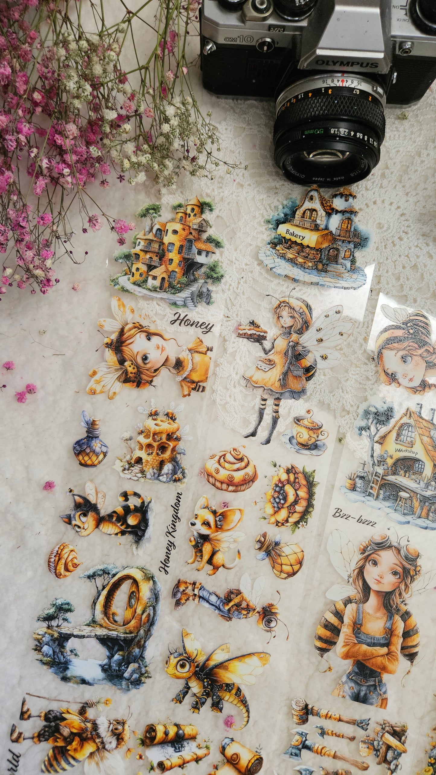 Honey Kingdom, Crystal Ink, PET TAPE, 7 cm wide