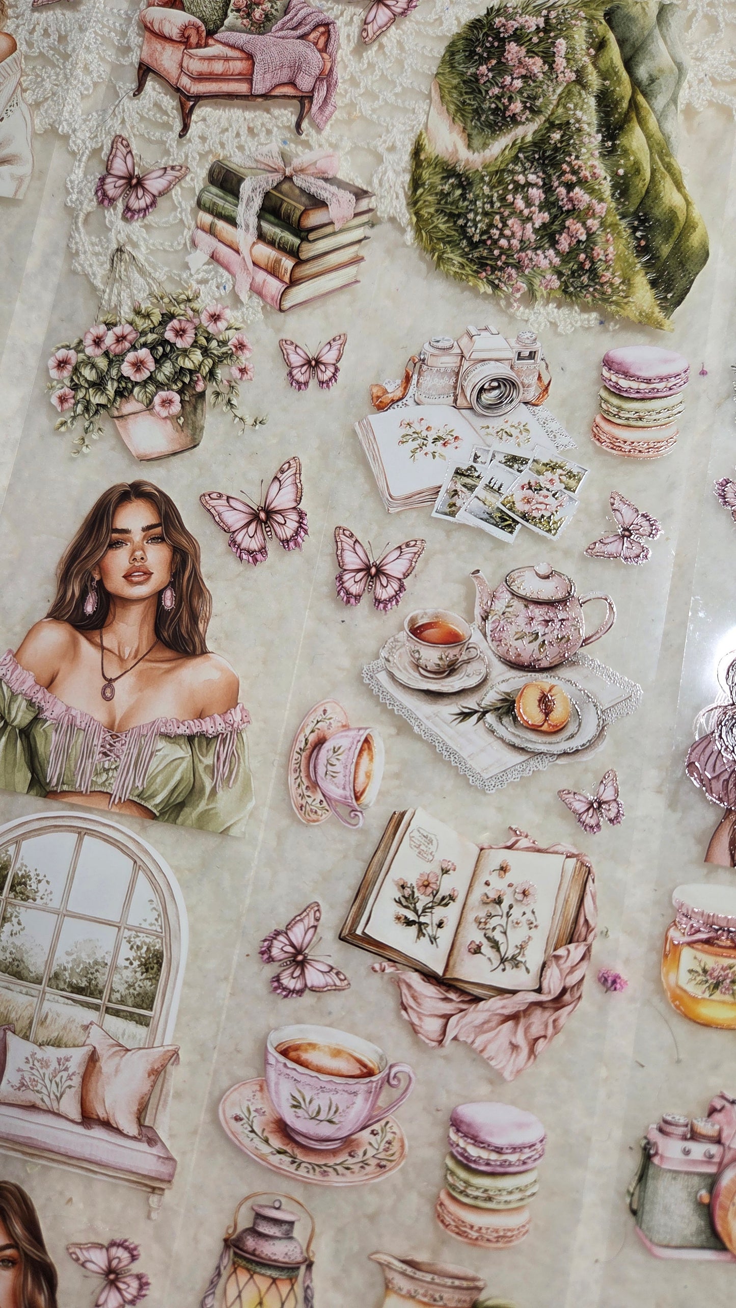 Quiet Hillside, Crystal Ink, PET TAPE, 7 cm wide