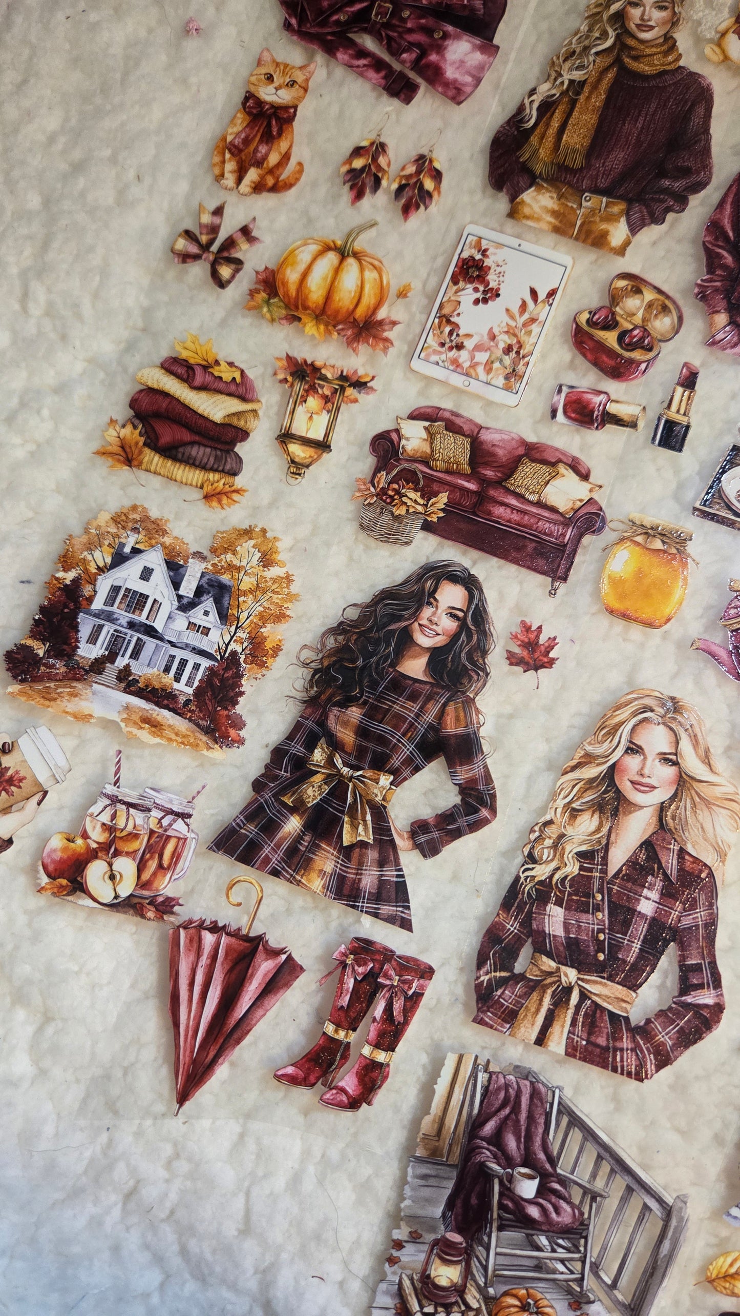 Bright Autumn, Crystal Ink, PET TAPE, 7 cm wide