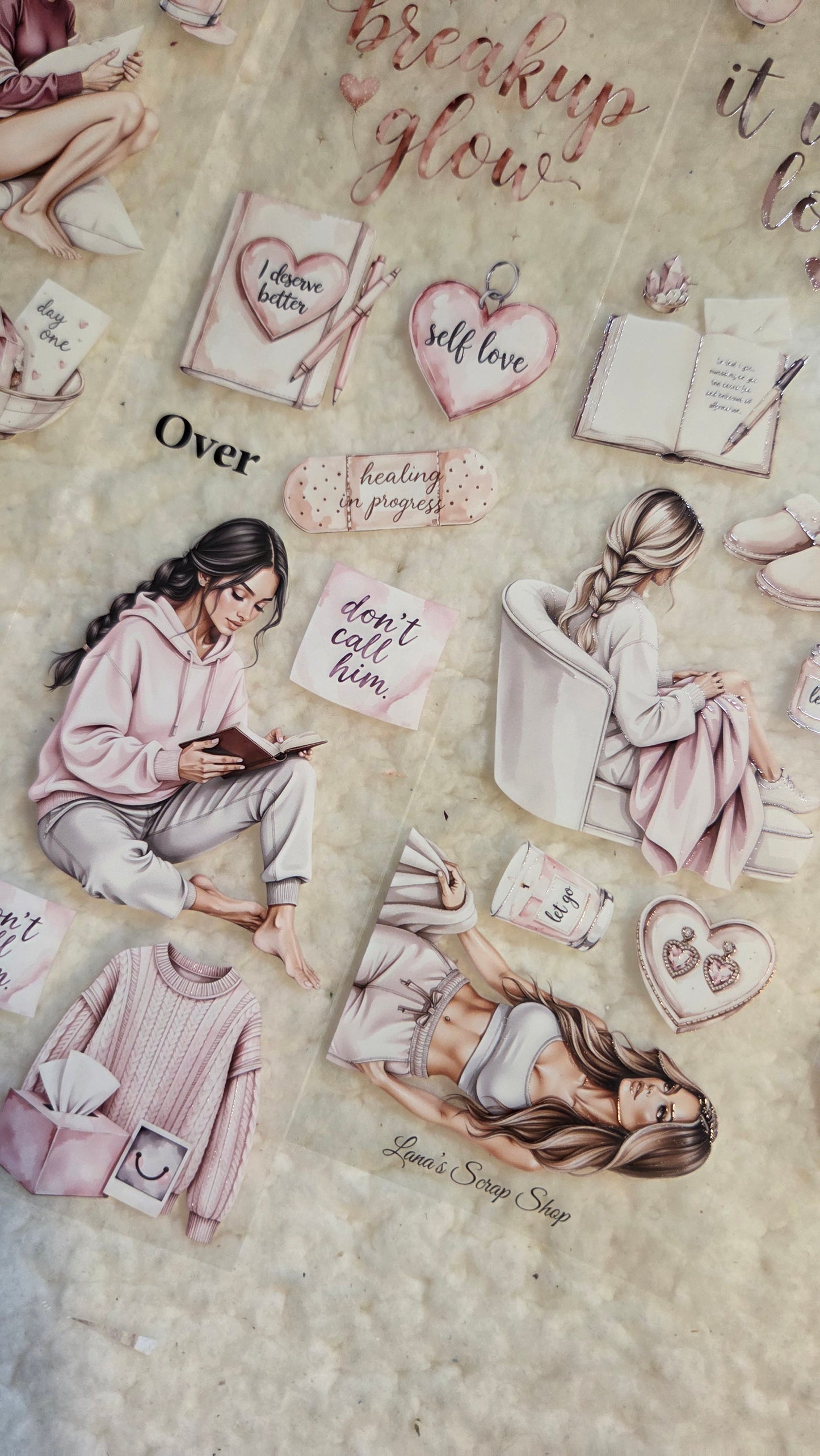 A Quiet Goodbye, Crystal Ink, PET TAPE, 7 cm wide