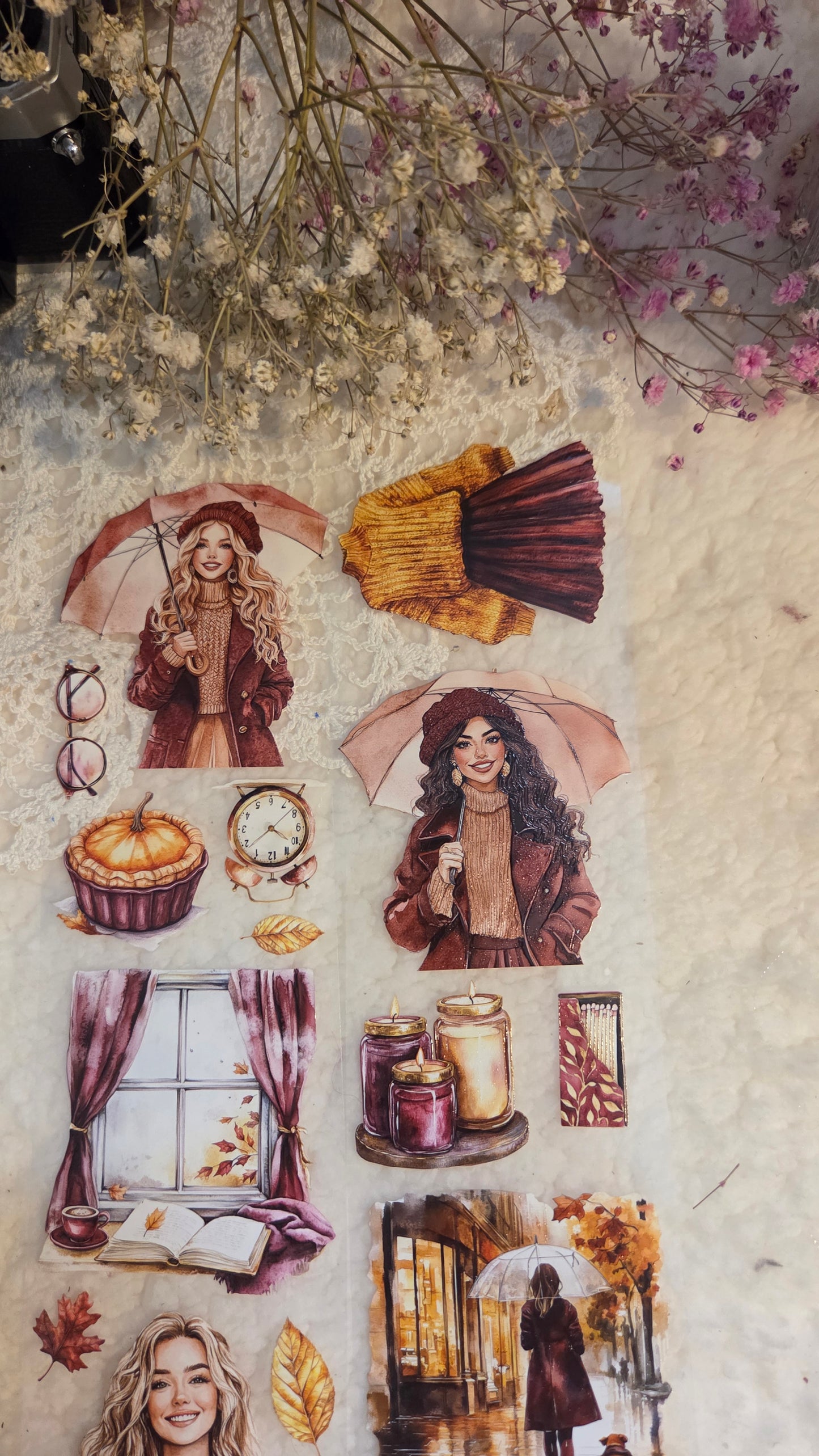 Bright Autumn, Crystal Ink, PET TAPE, 7 cm wide