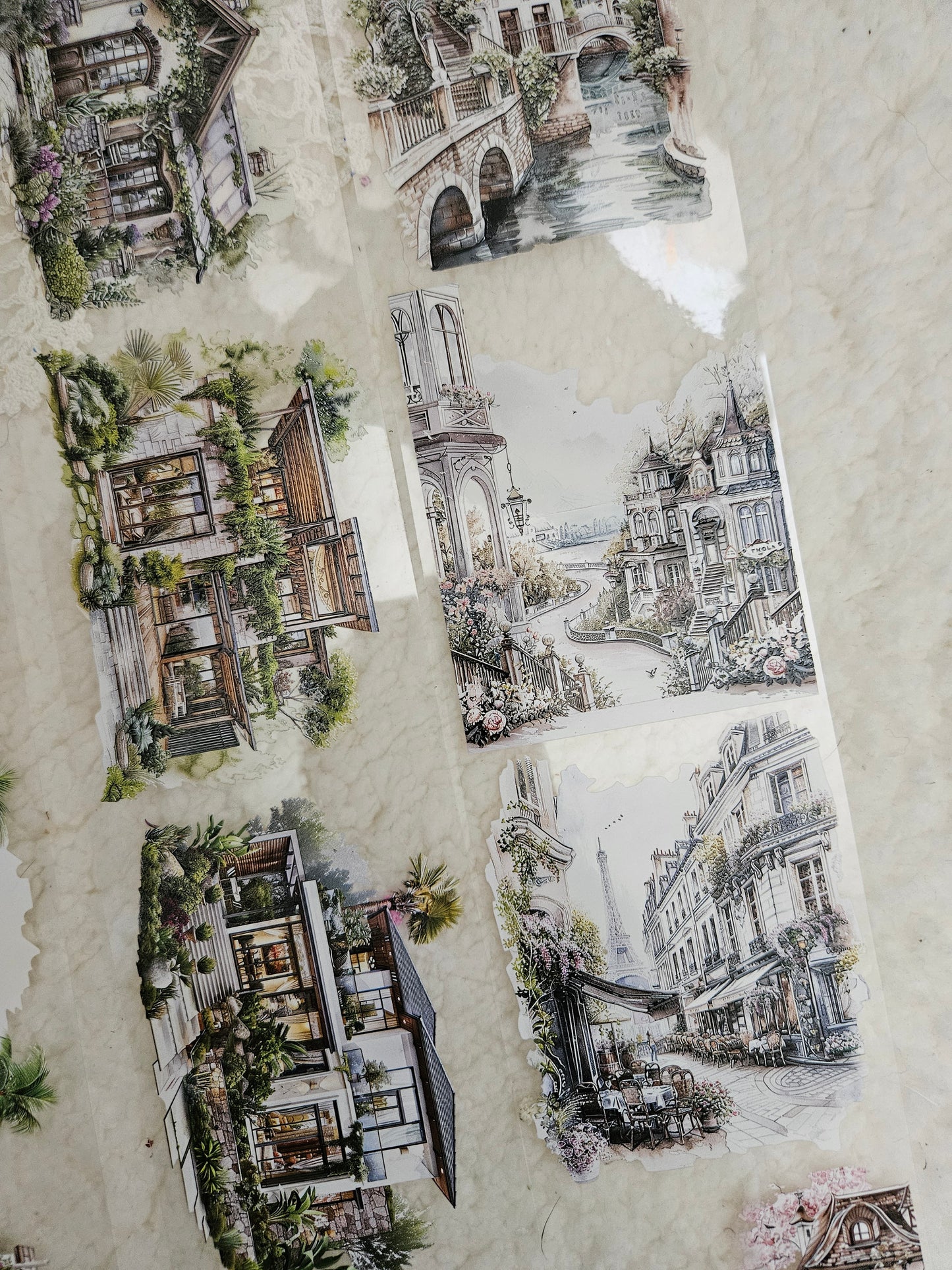 Summer Landscape, Crystal Ink, PET TAPE, 8 cm wide