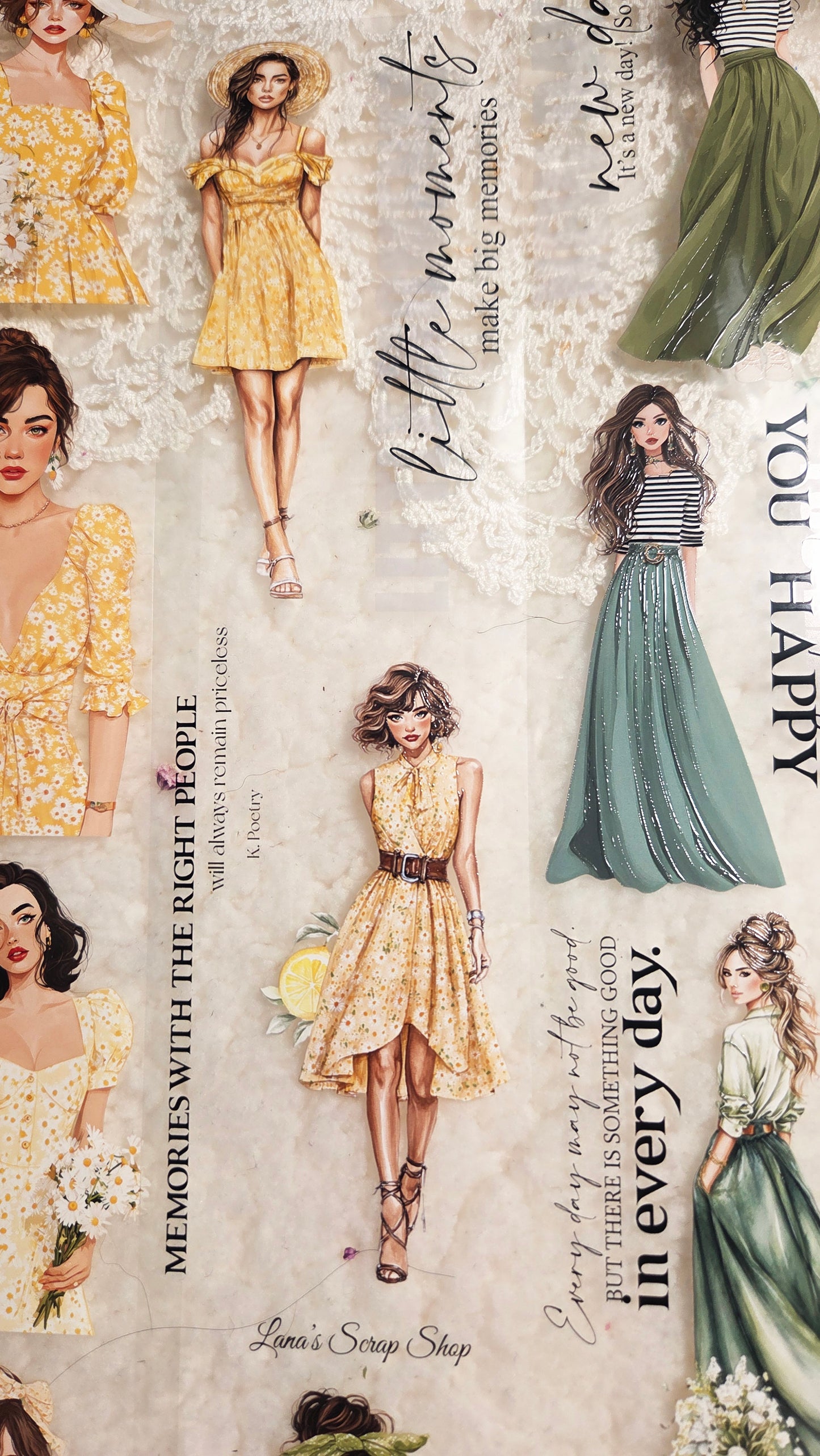 The Yellow Green Days, Crystal Ink, PET TAPE, 6 cm wide