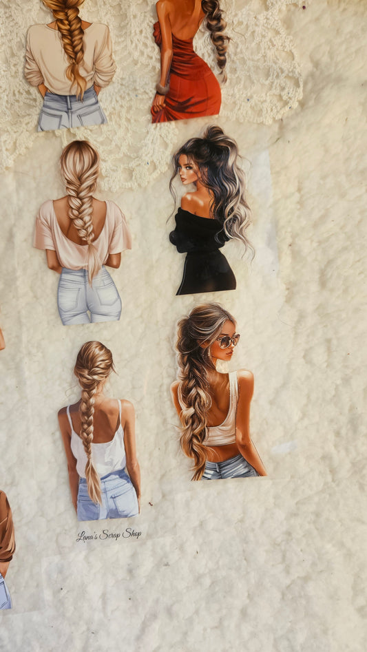 Backview Chics, PET TAPE,  LOOP, Crystal Ink, 7cm wide