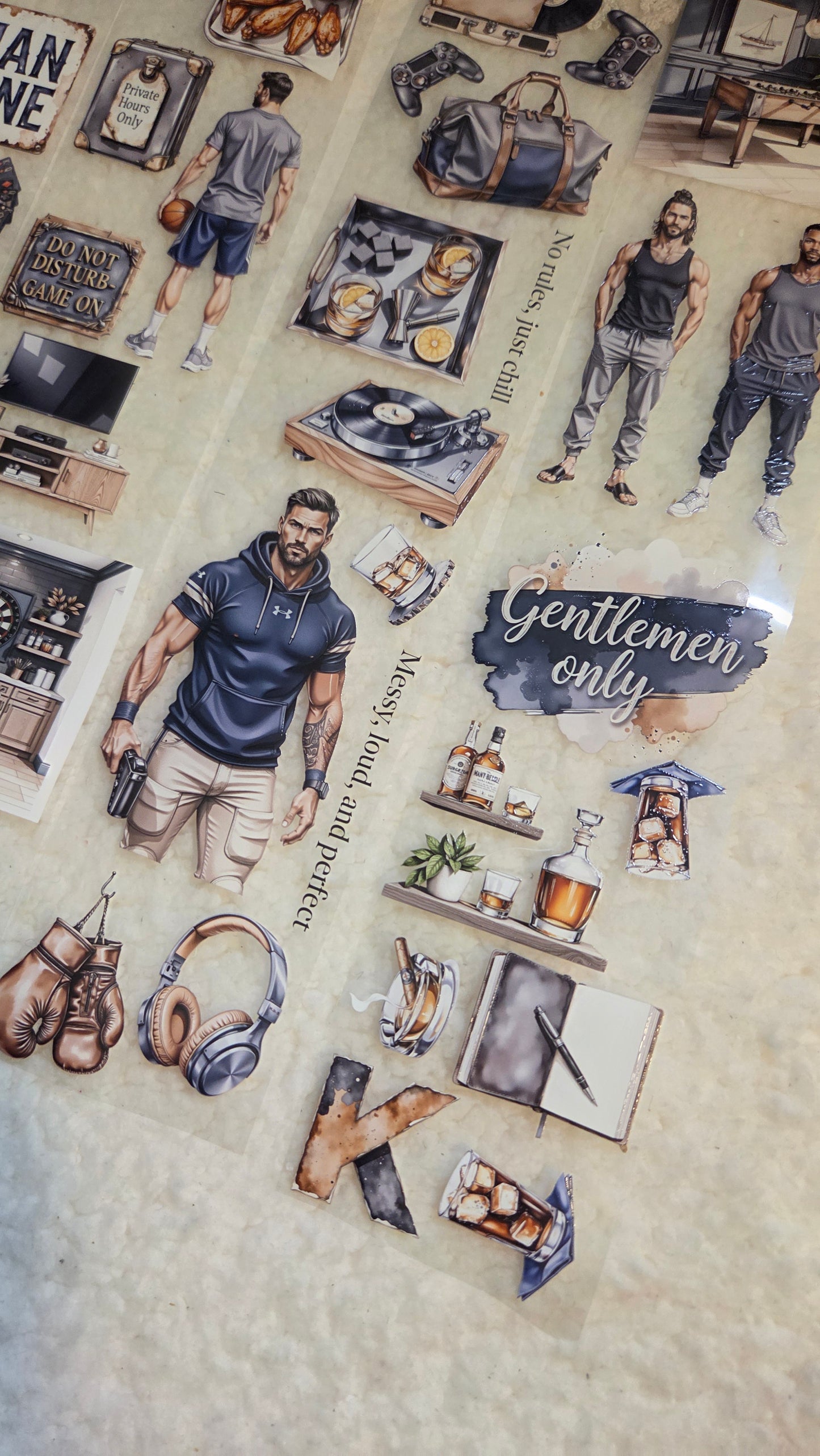 His Chill Zone, Crystal Ink, PET TAPE, 7 cm wide