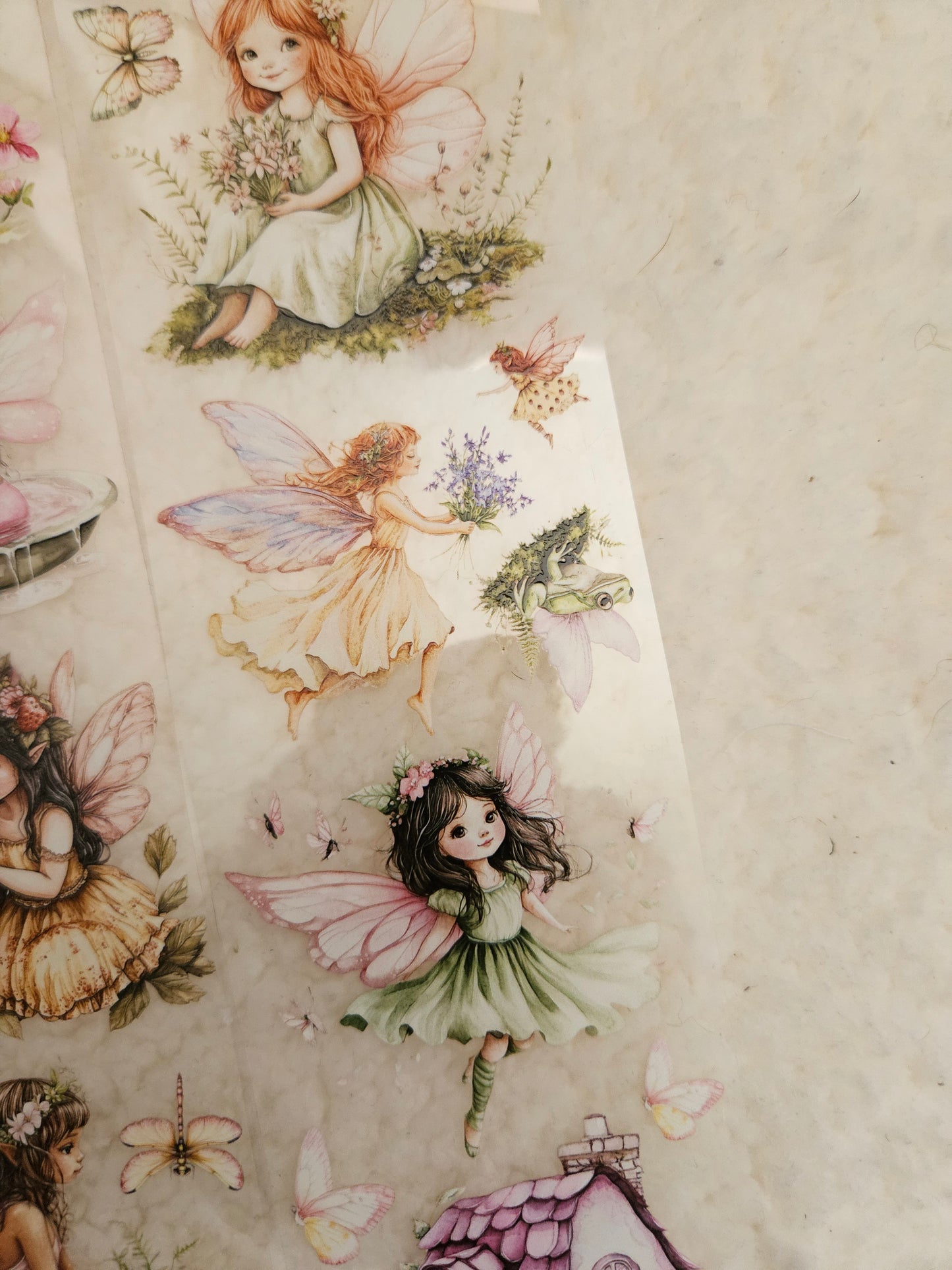 Summer Fairies, Crystal Ink, PET TAPE, 7 cm wide