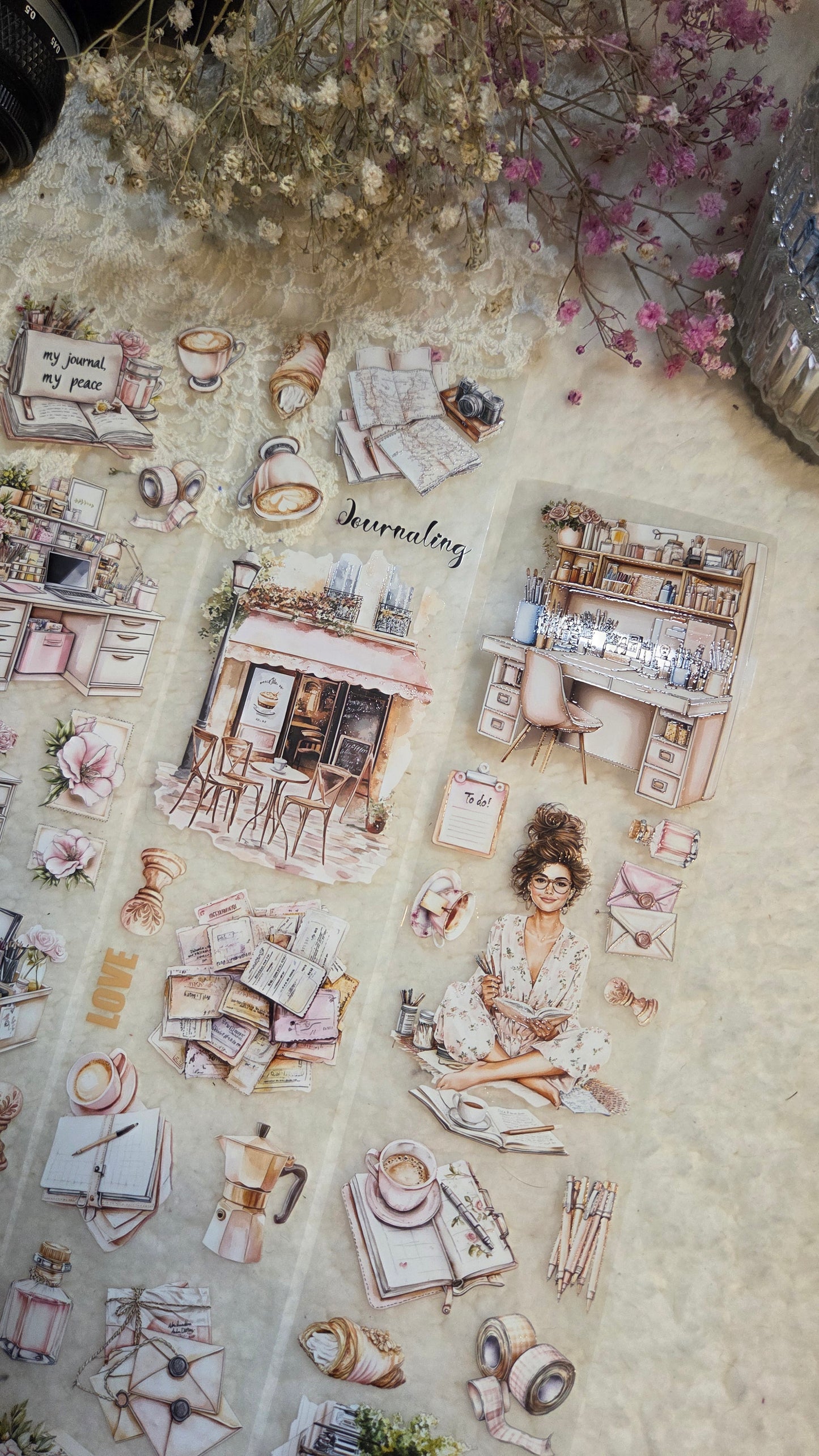 My Journaling Joy, Crystal Ink, PET TAPE, 7 cm wide