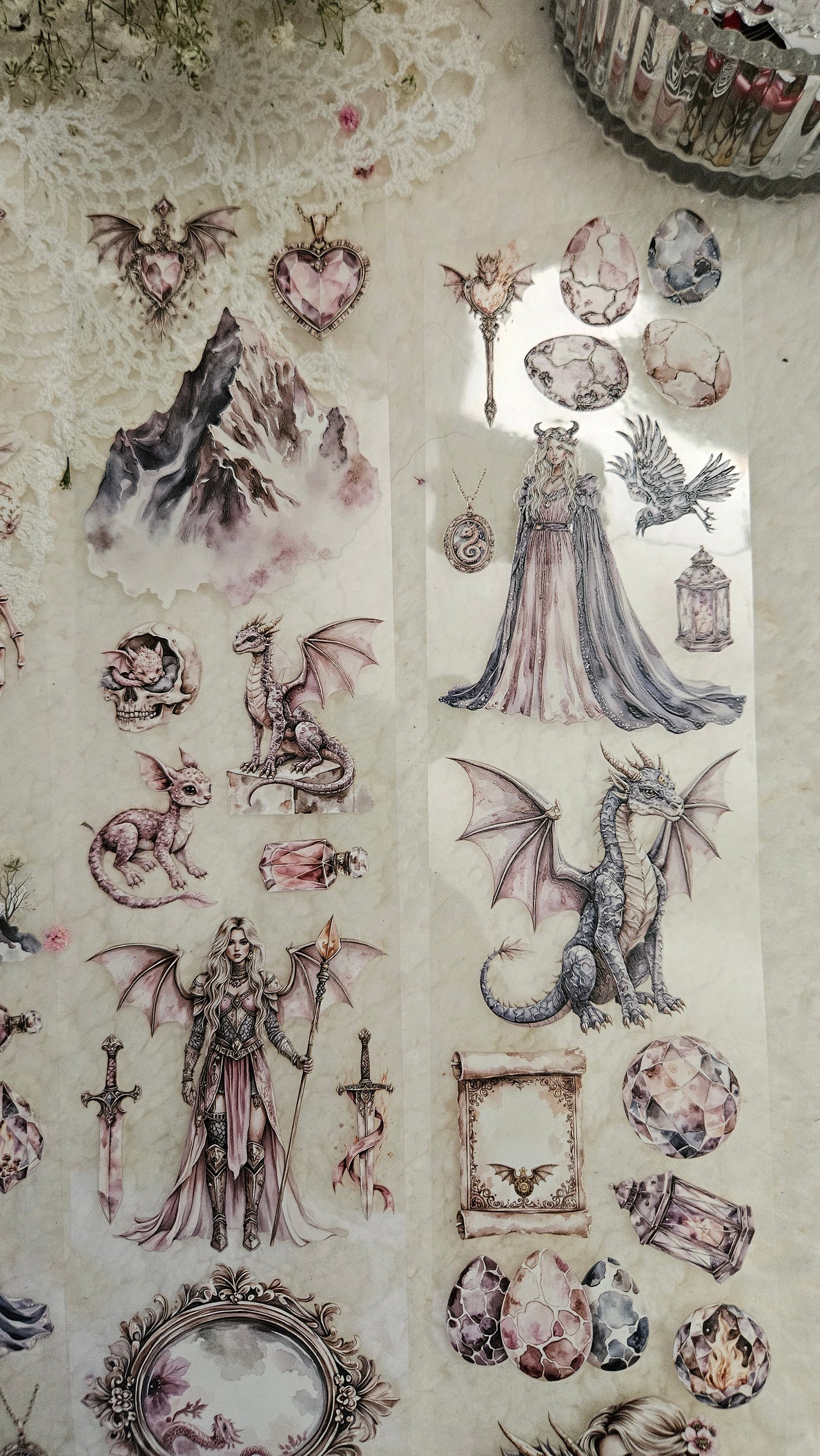 Dragons Blood, Crystal Ink, PET TAPE, 7 cm wide