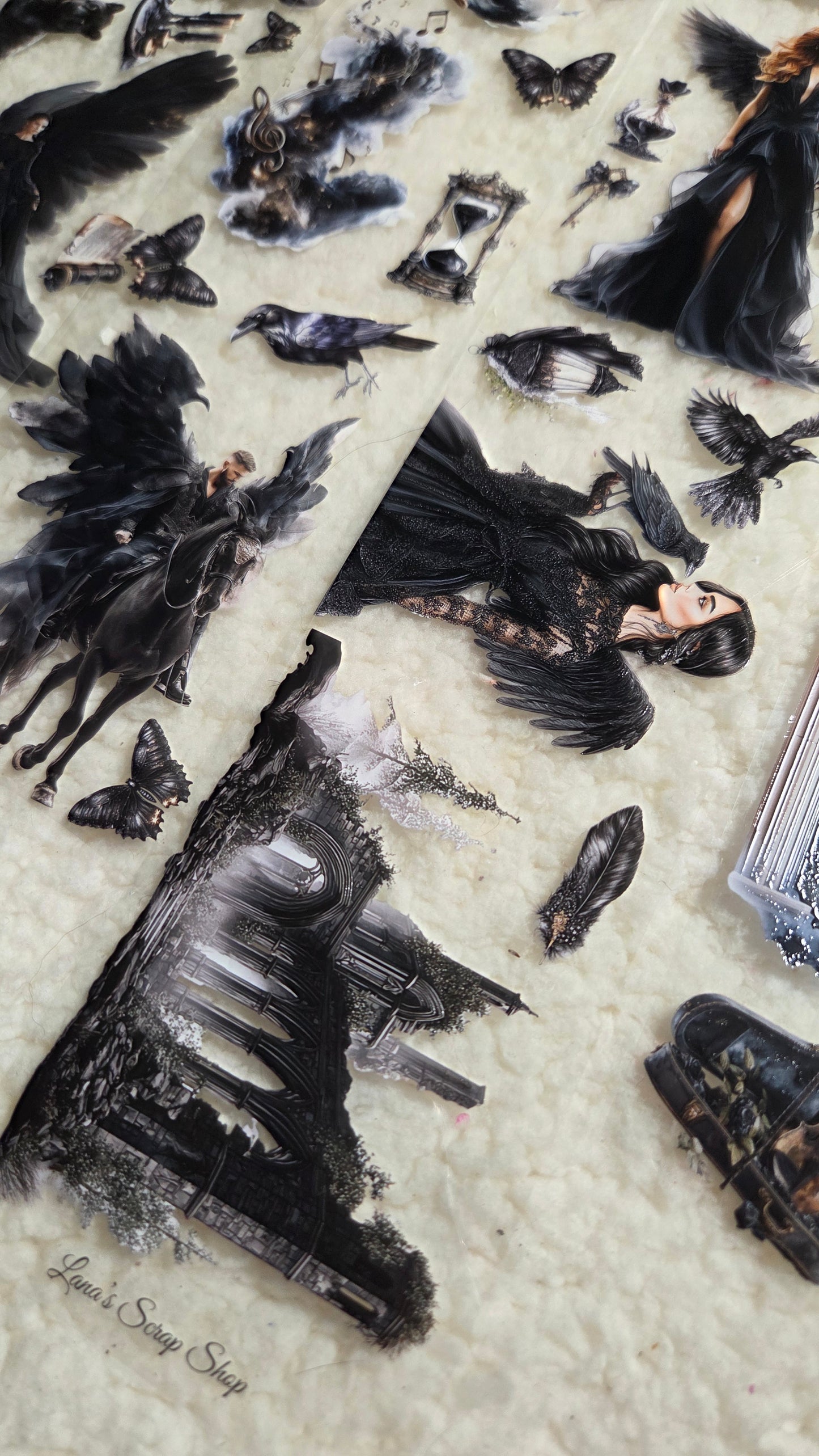Requiem of Shadows, Crystal Ink, PET TAPE,8 cm wide